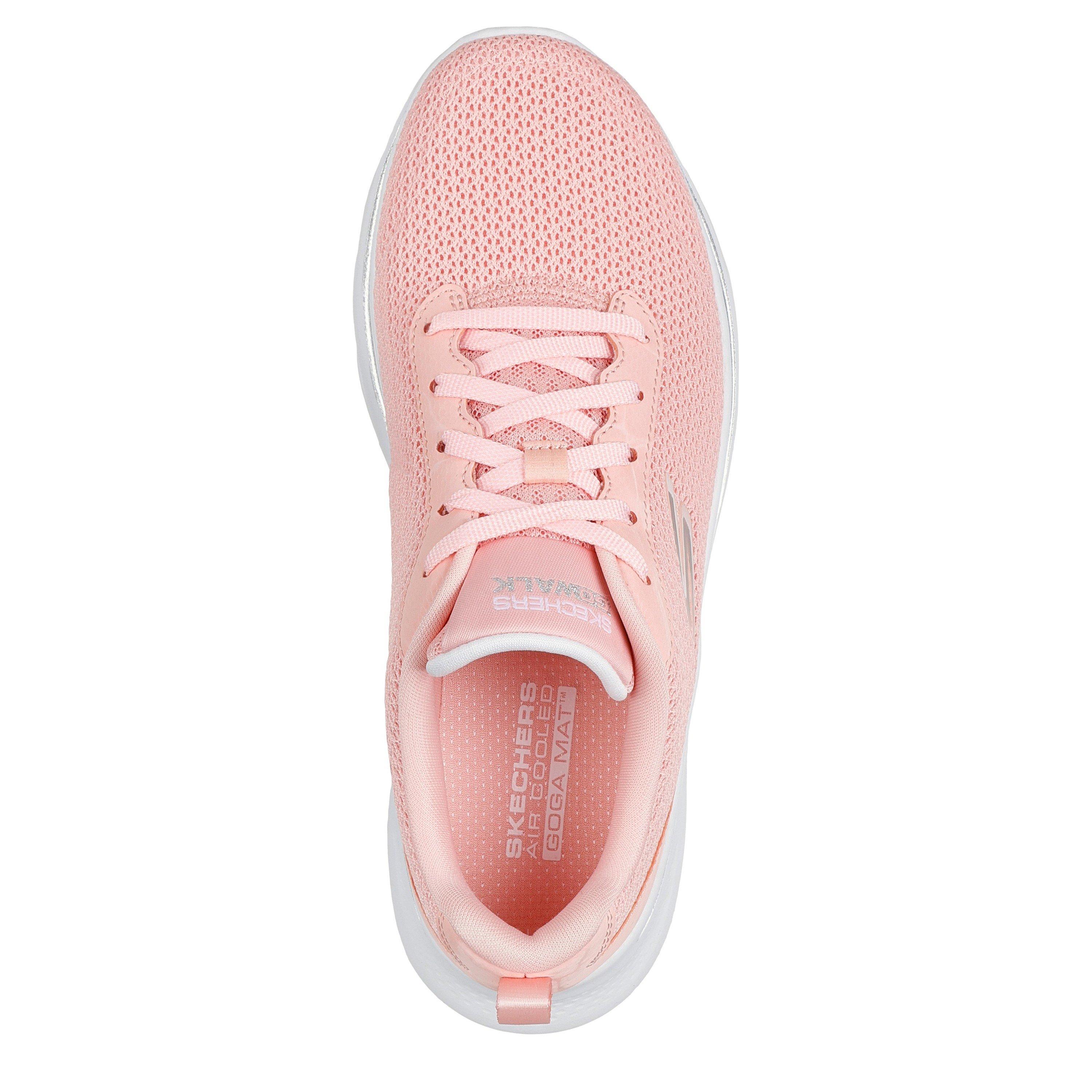 Peach Tex/Tr - Skechers - Women's Athletic Mesh Slip On Runners - 4
