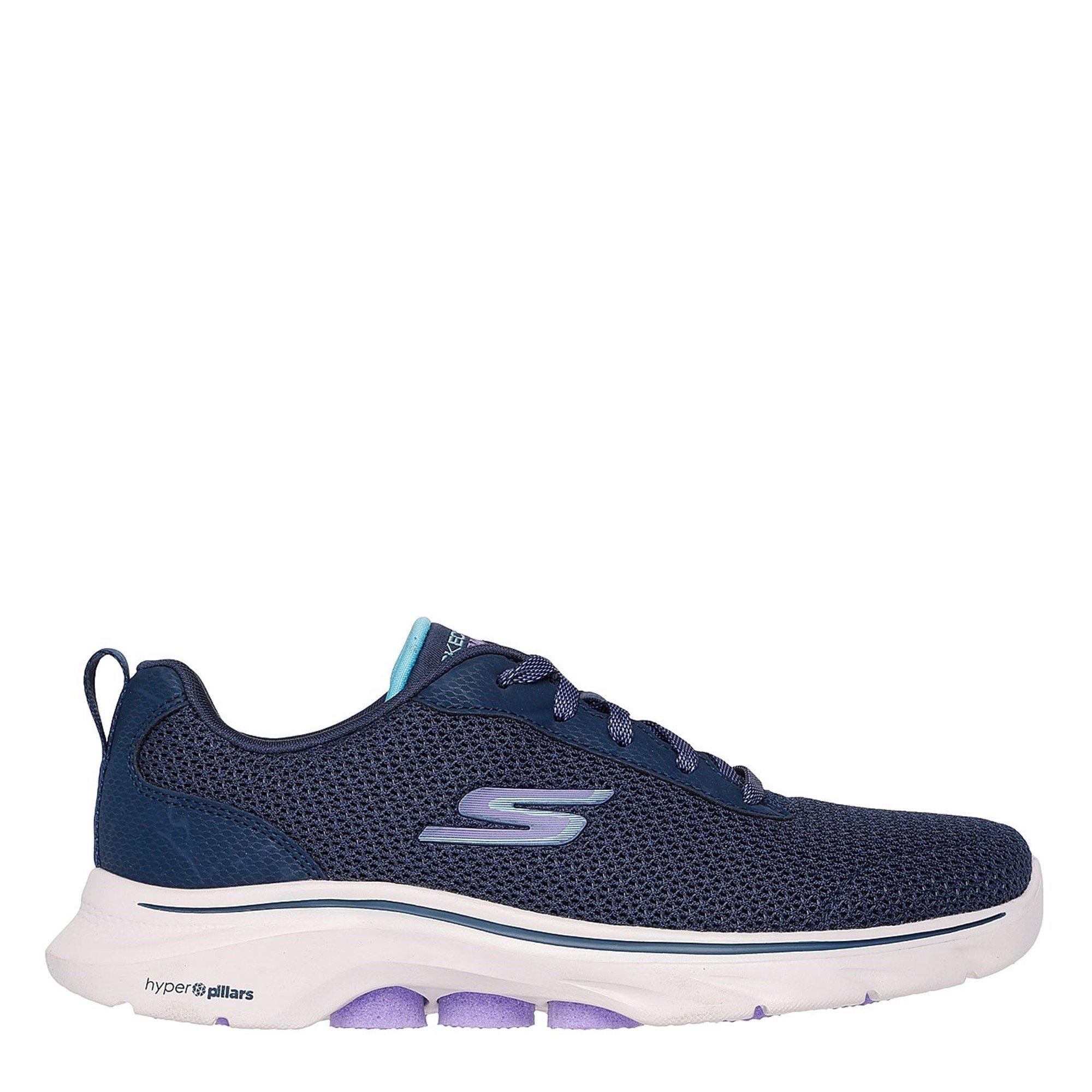 Navy/White - Skechers - Athletic Mesh Slip On Runners - 4