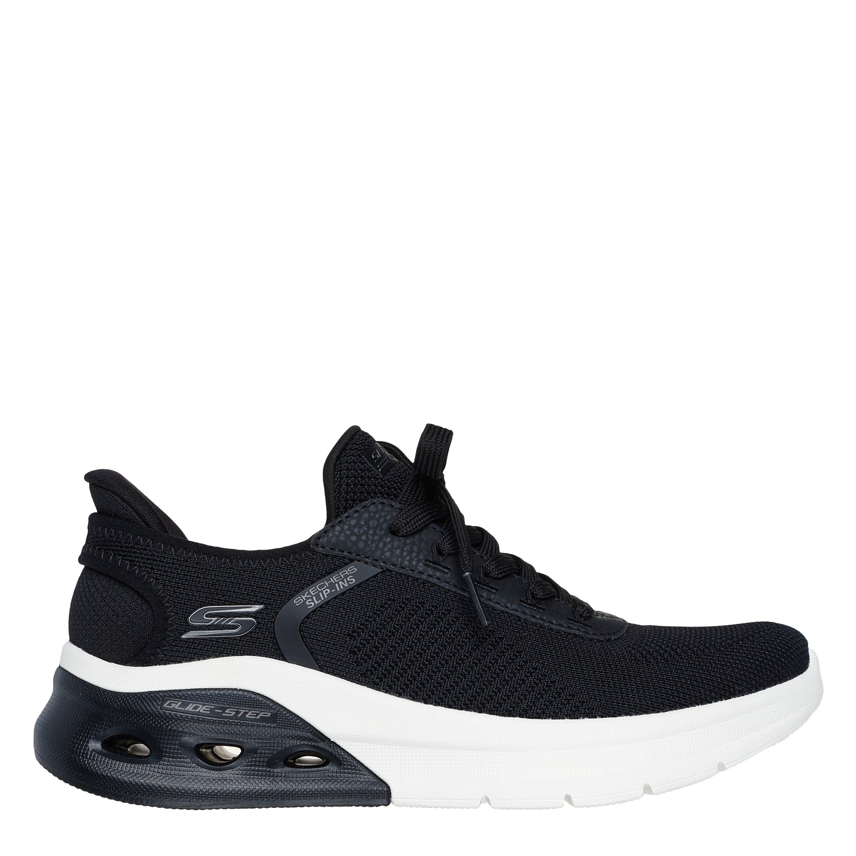 Skechers Women's Bobs Arc Waves Runners - Black/White - 4 (37)