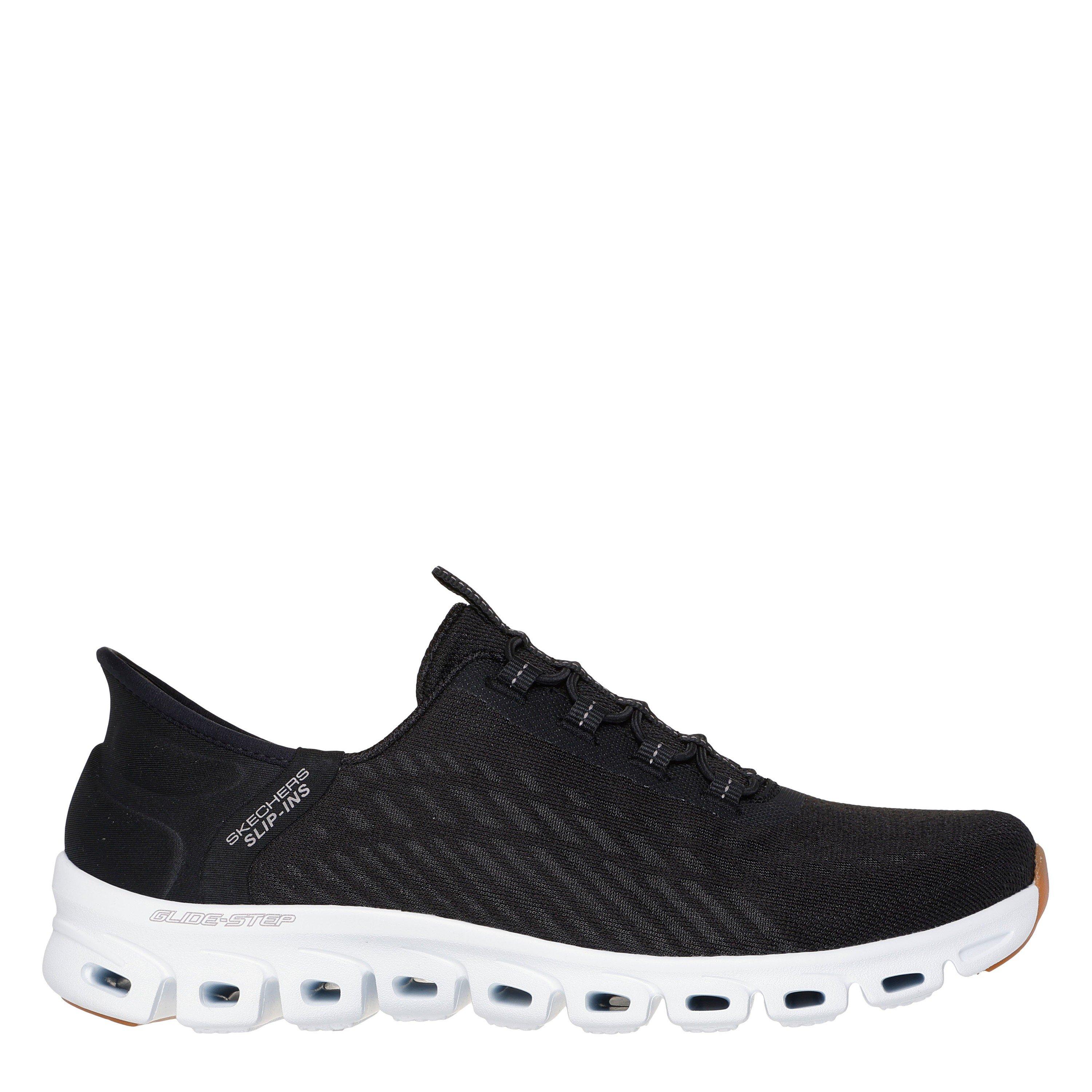 Black/White/Gum - Skechers - Women's Slip-On Glide Step Runners - 1