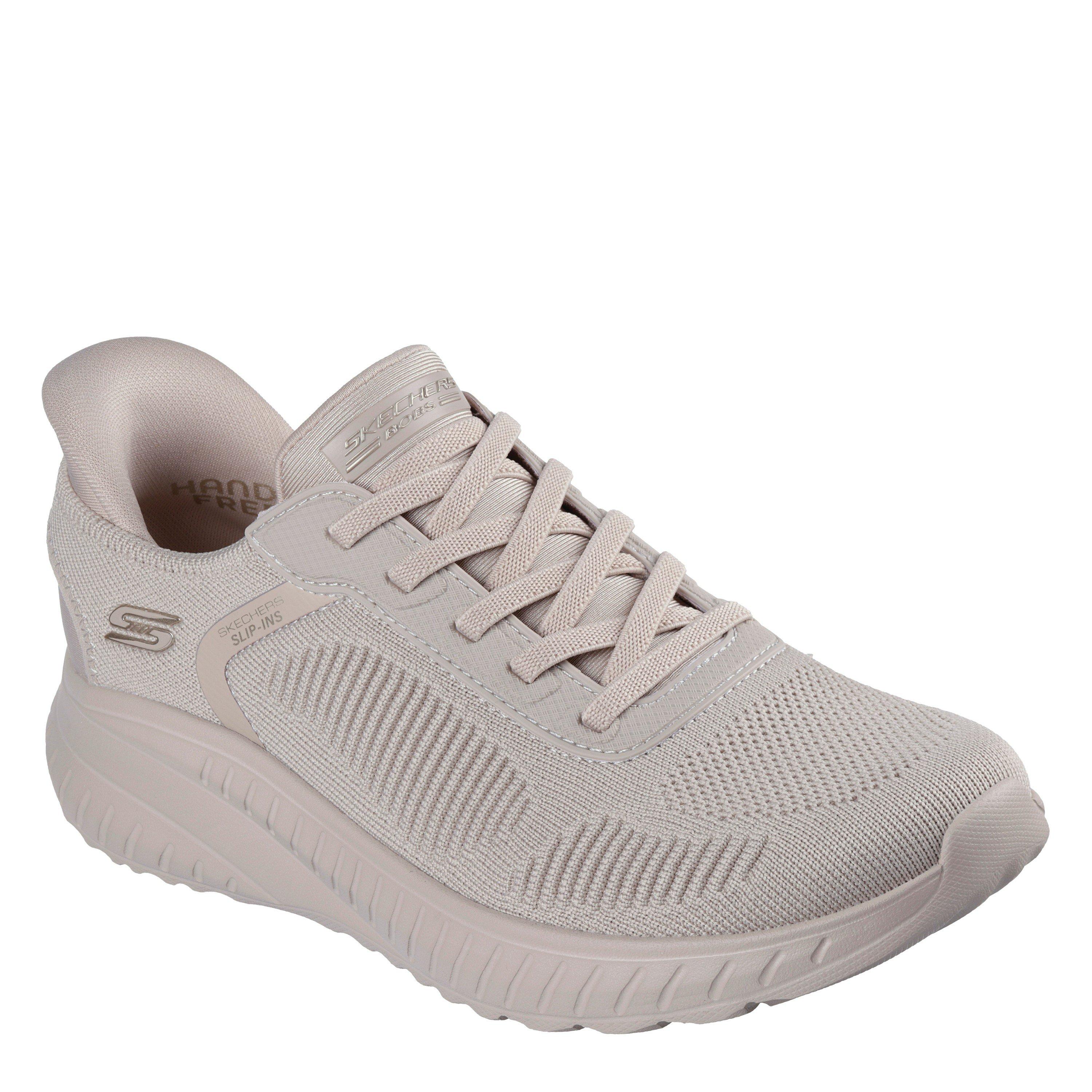 Skechers Womens Engineered Knitted Bungee Slip-On Runners