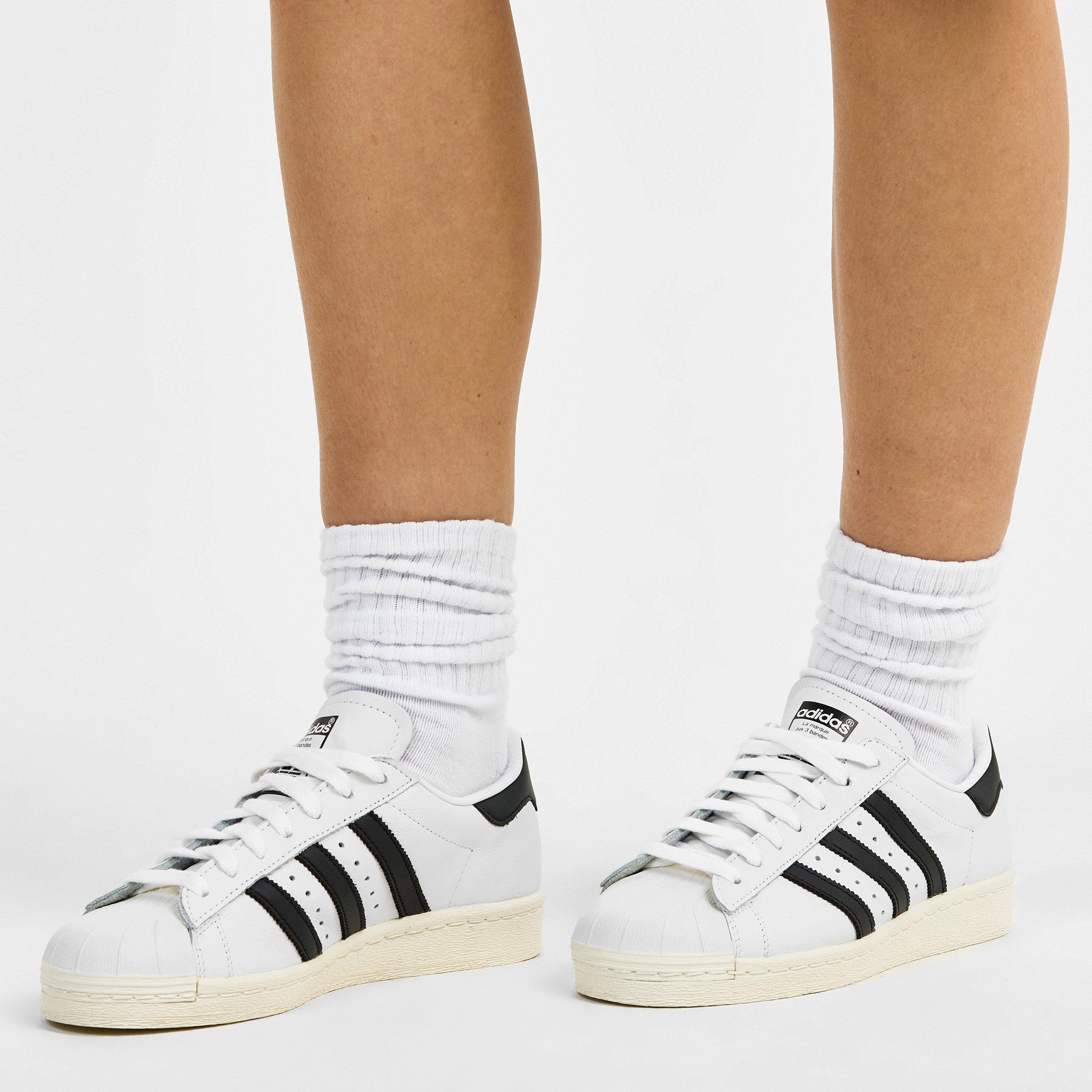 Wht/Blk - adidas Originals - Superstar 82 Shoes Womens - 3