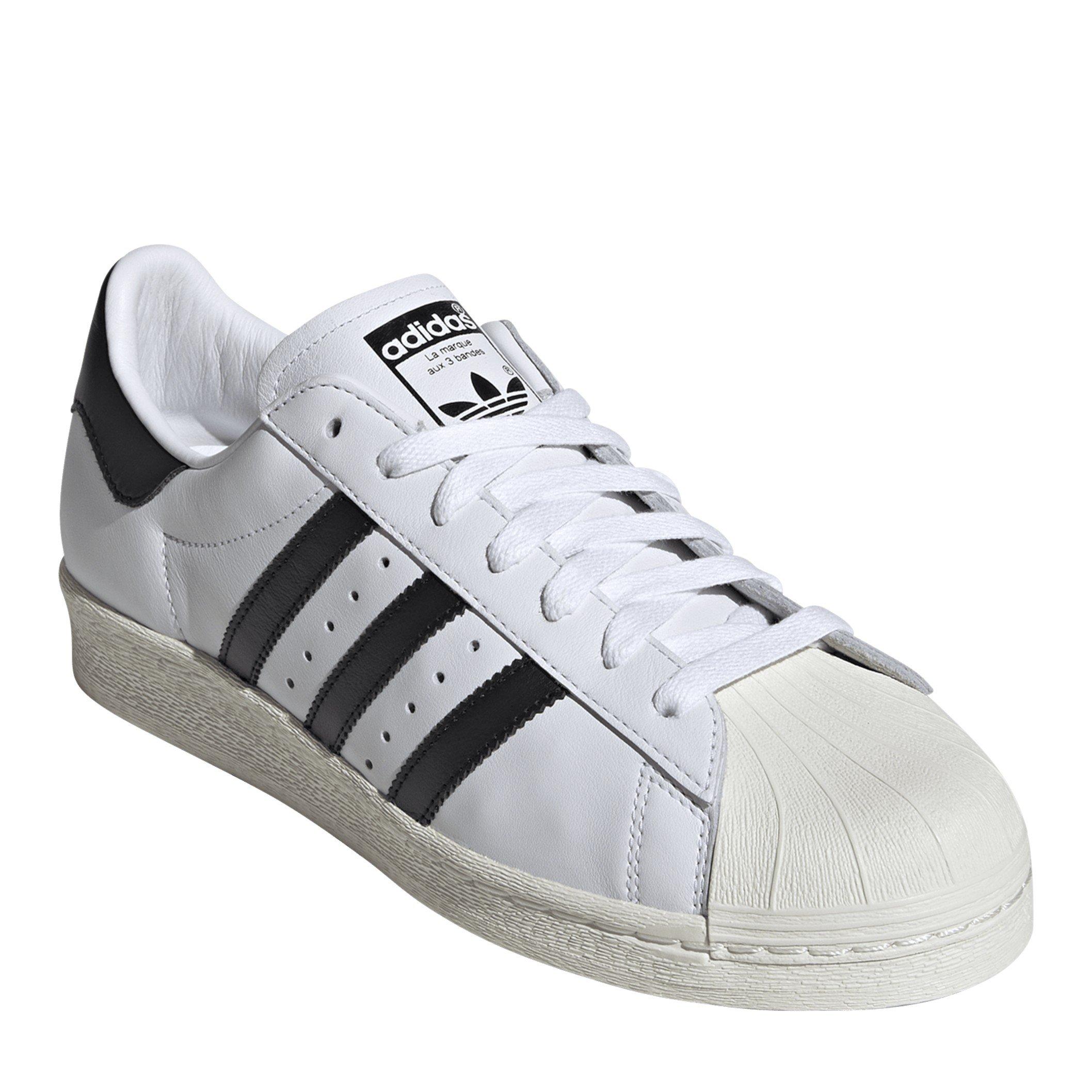 Wht/Blk - adidas Originals - Superstar 82 Shoes Womens - 4