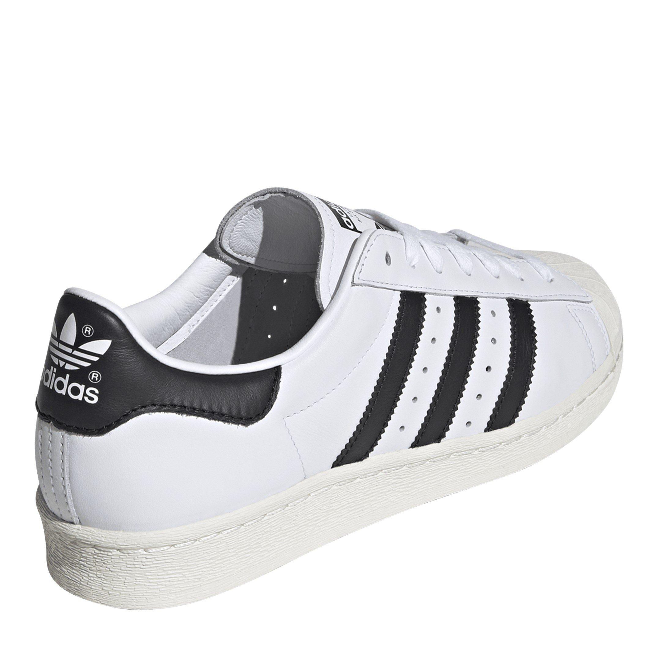 Wht/Blk - adidas Originals - Superstar 82 Shoes Womens - 5