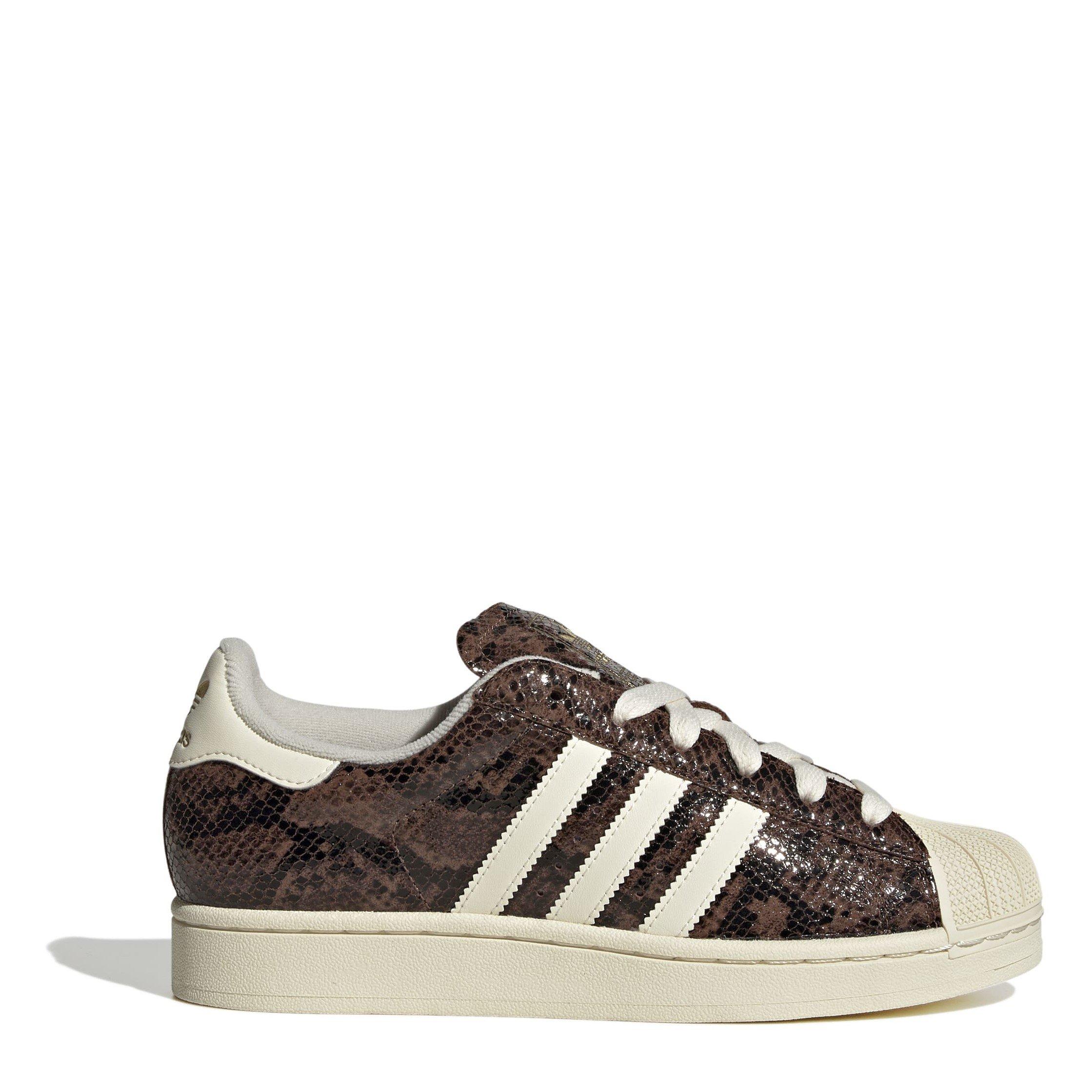 adidas Originals Superstar 82 Shoes Womens - Brown/Cream - Size 6.5 (40)