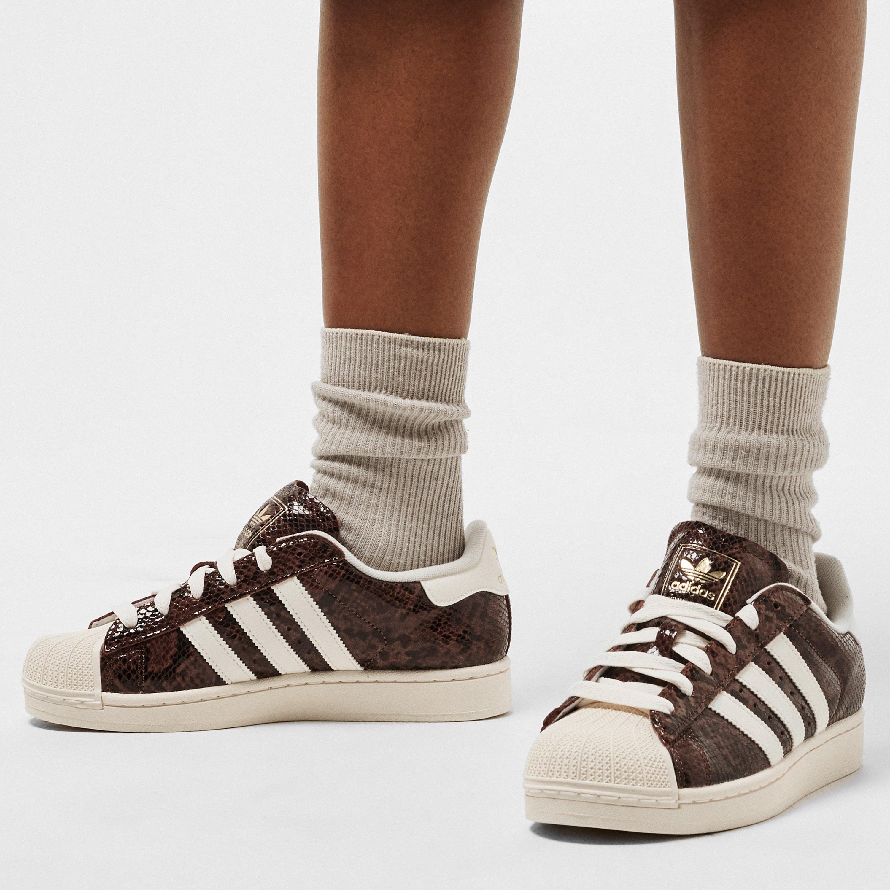 Brown/Cream - adidas Originals - Superstar 82 Shoes Womens - 3