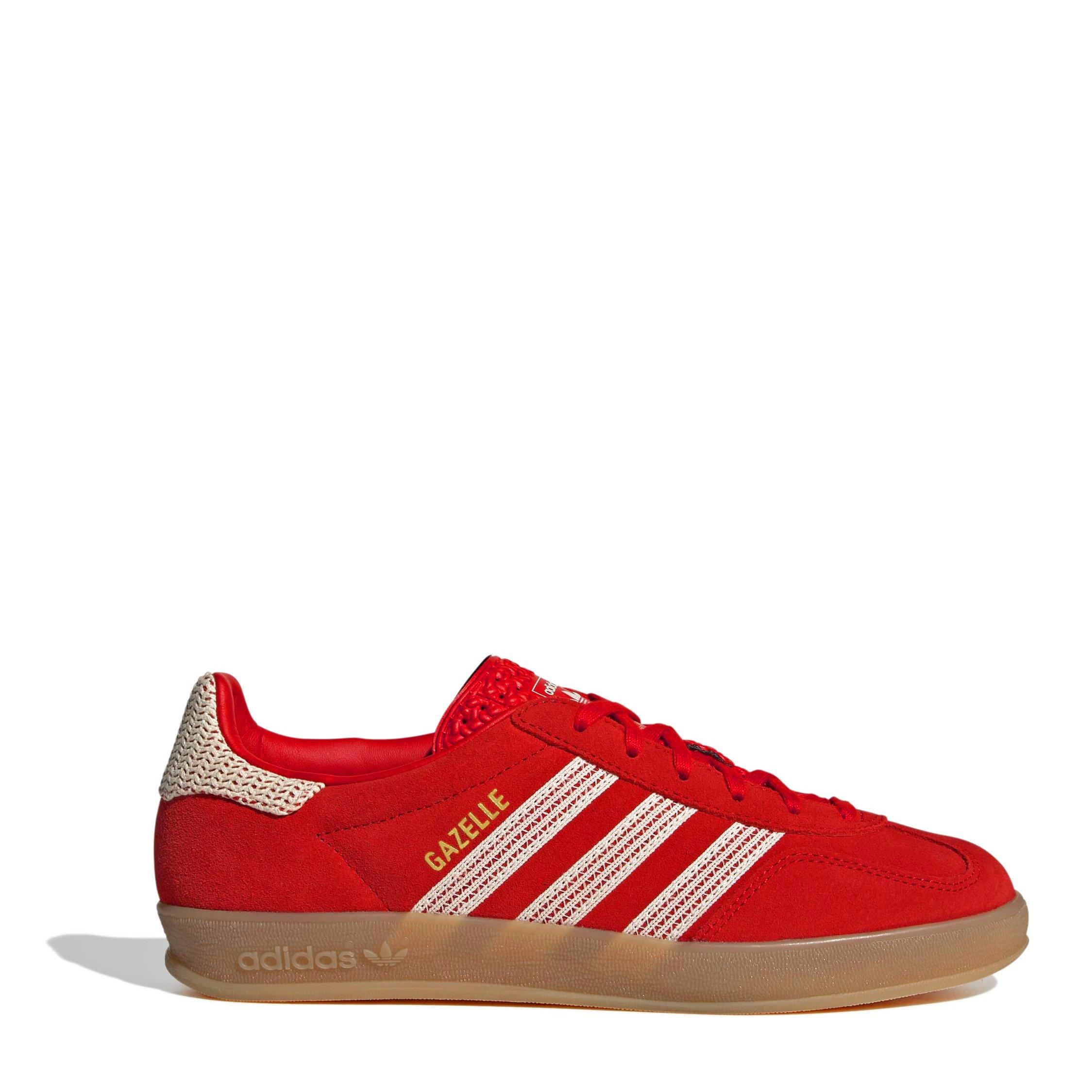 adidas Originals Gazelle Trainers - Red/Crochet - Size 3 (35.3)