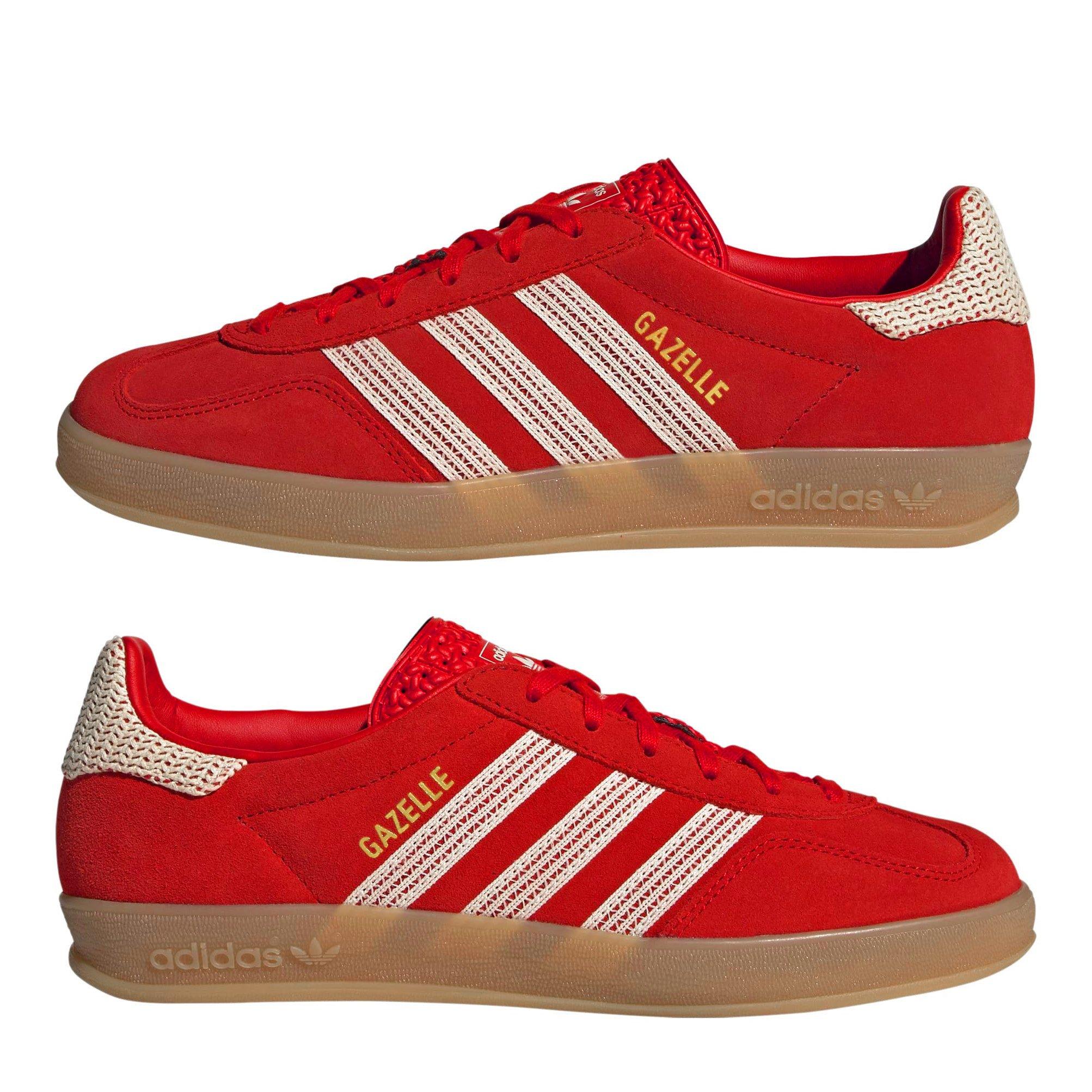 Red/Crochet - adidas Originals - Gazelle Trainers - 9