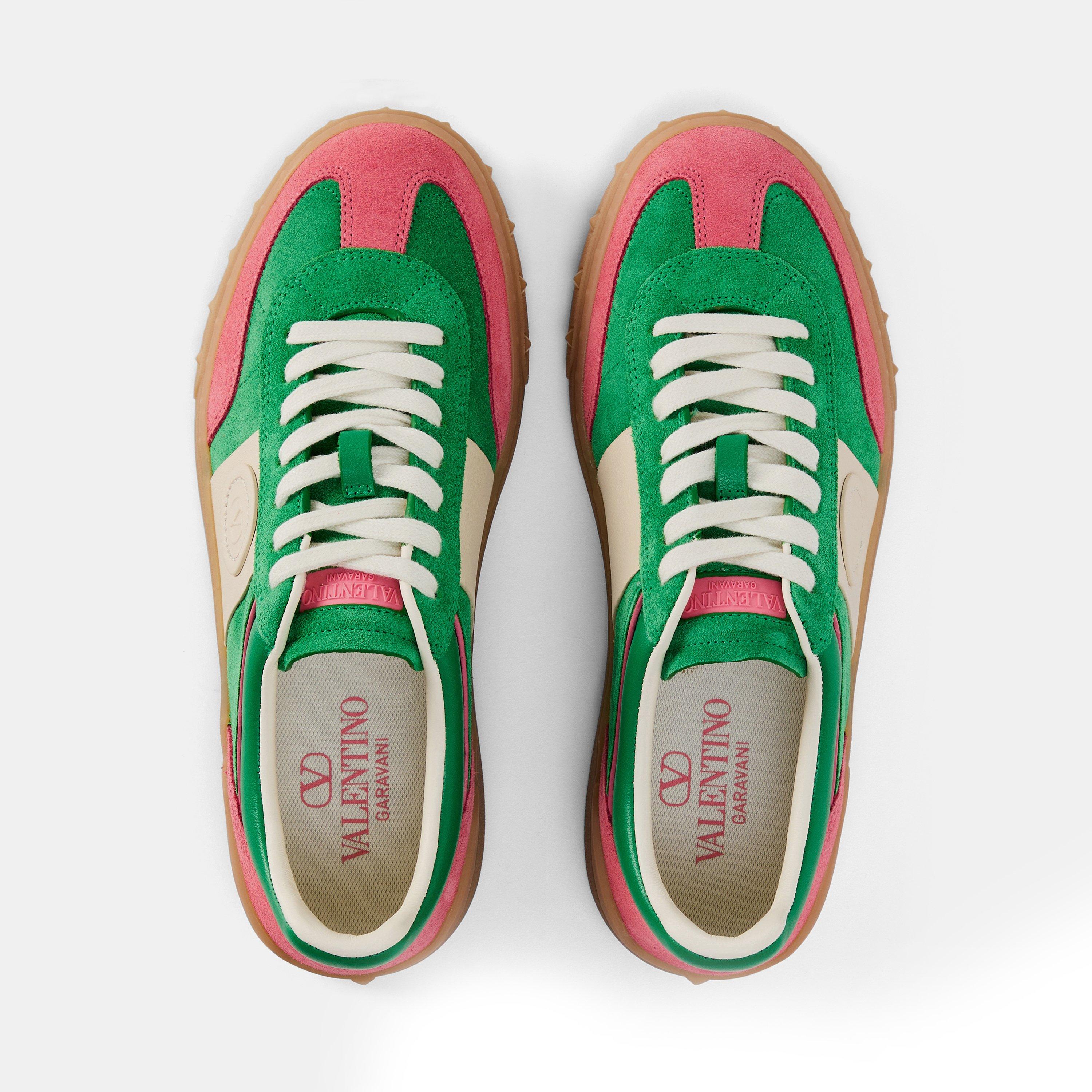 Sweet Pnk/Verde - Valentino Garavani - Upvillage Crosta Sneakers - 5