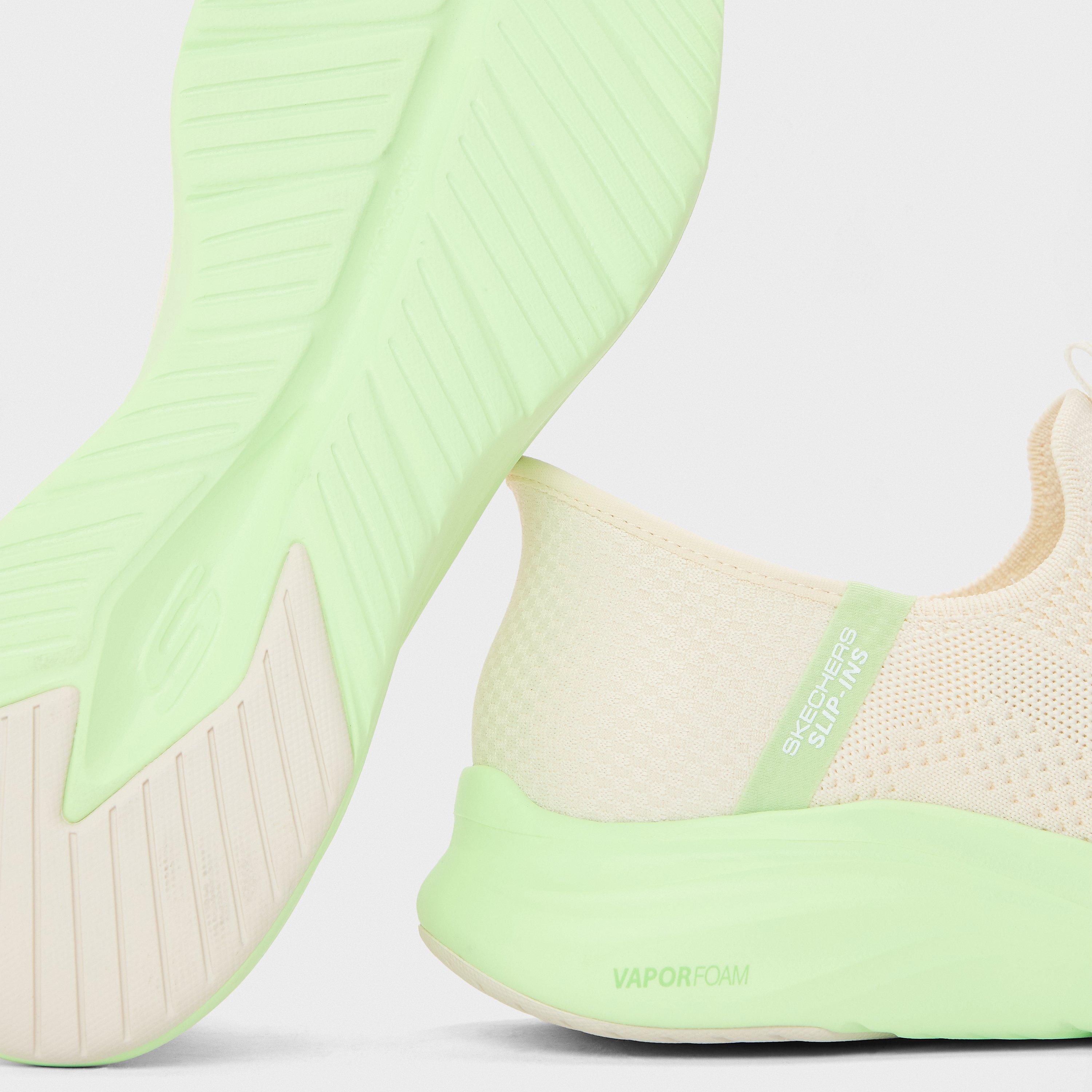 Natural Knit/Lm - Skechers - Vapor Slip On Runners - 3