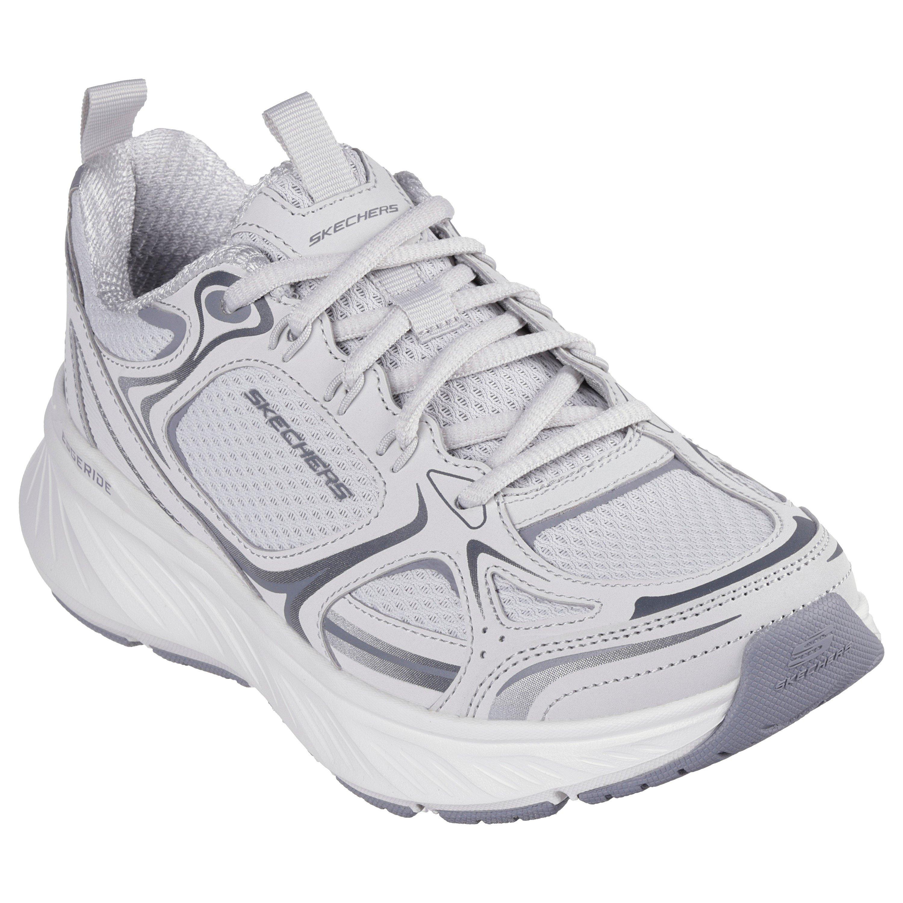 Gray M/DuraLth - Skechers - Edgeride Womens Trainers - 3