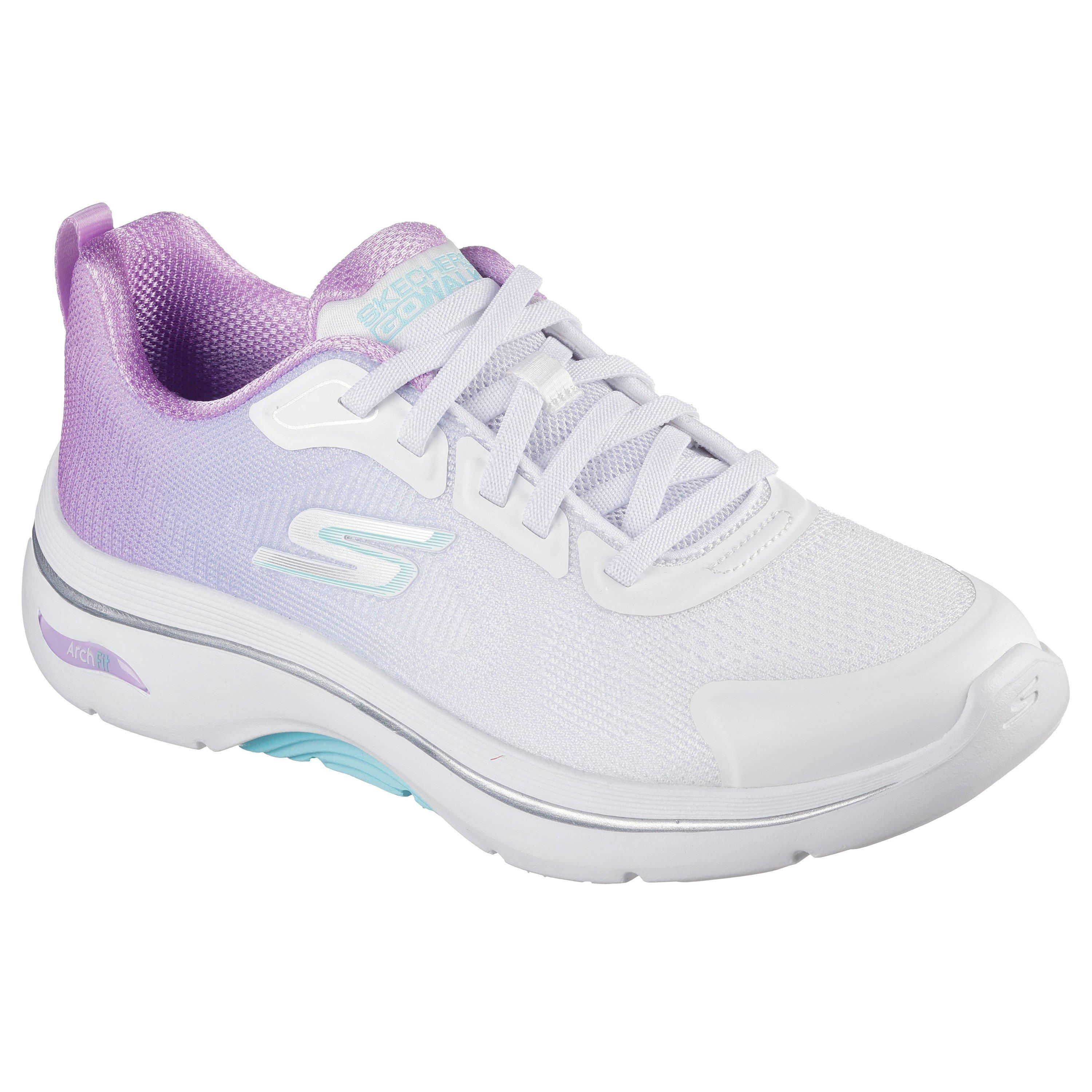 Wht Tex/Lv Tr - Skechers - Go Walk Arch Fit Runners - 3