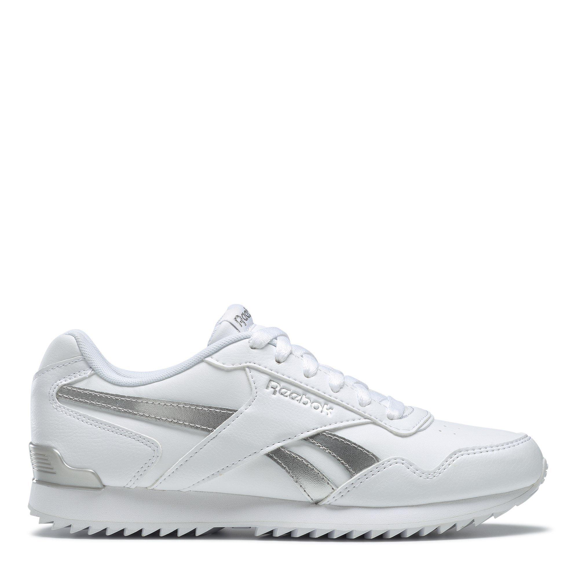 Reebok Women's Glide Ripple Clip Trainers - White/Silver - 6 (39)