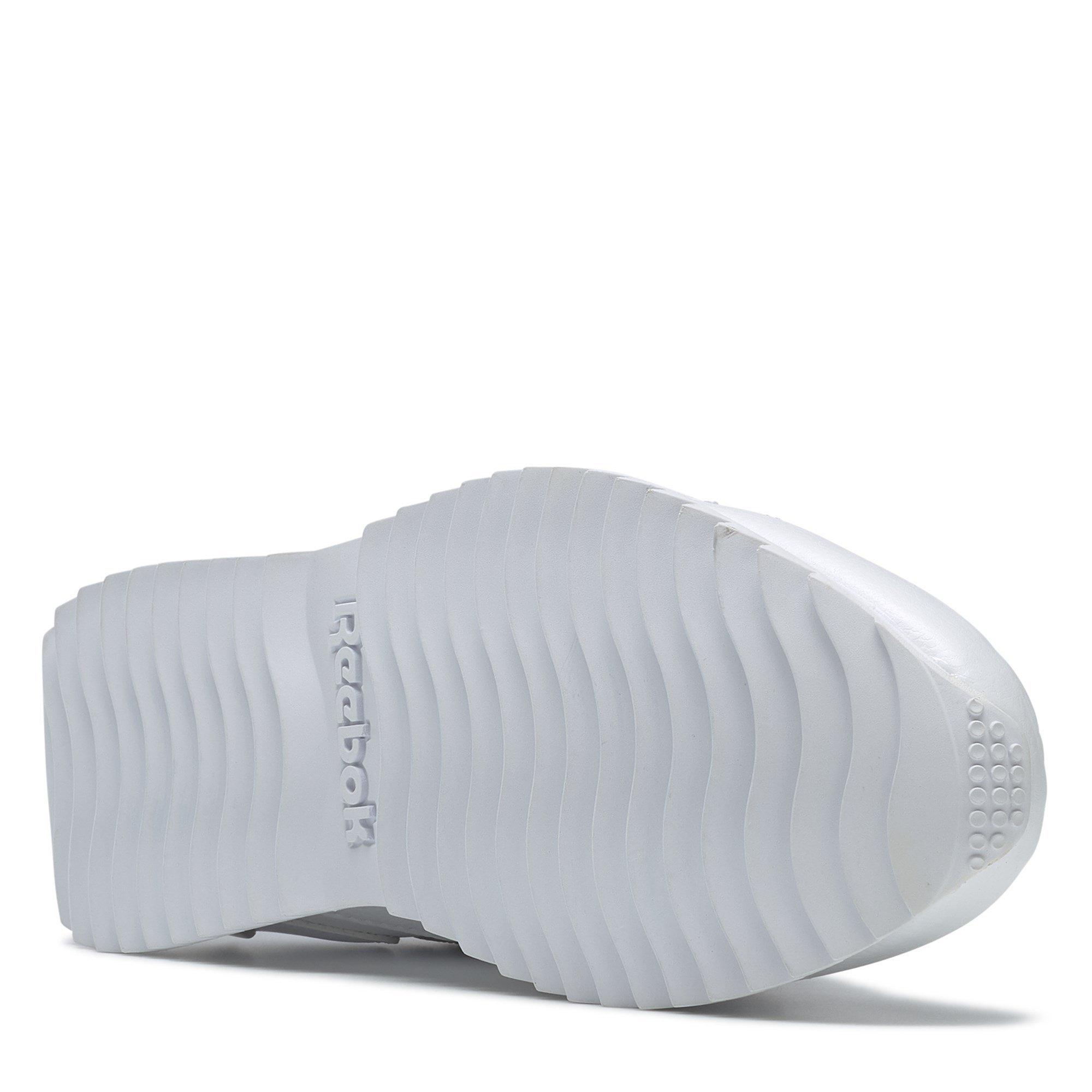 Wit/Zilver - Reebok - Royal Glide Ripple Clip Ladies Trainers - 6