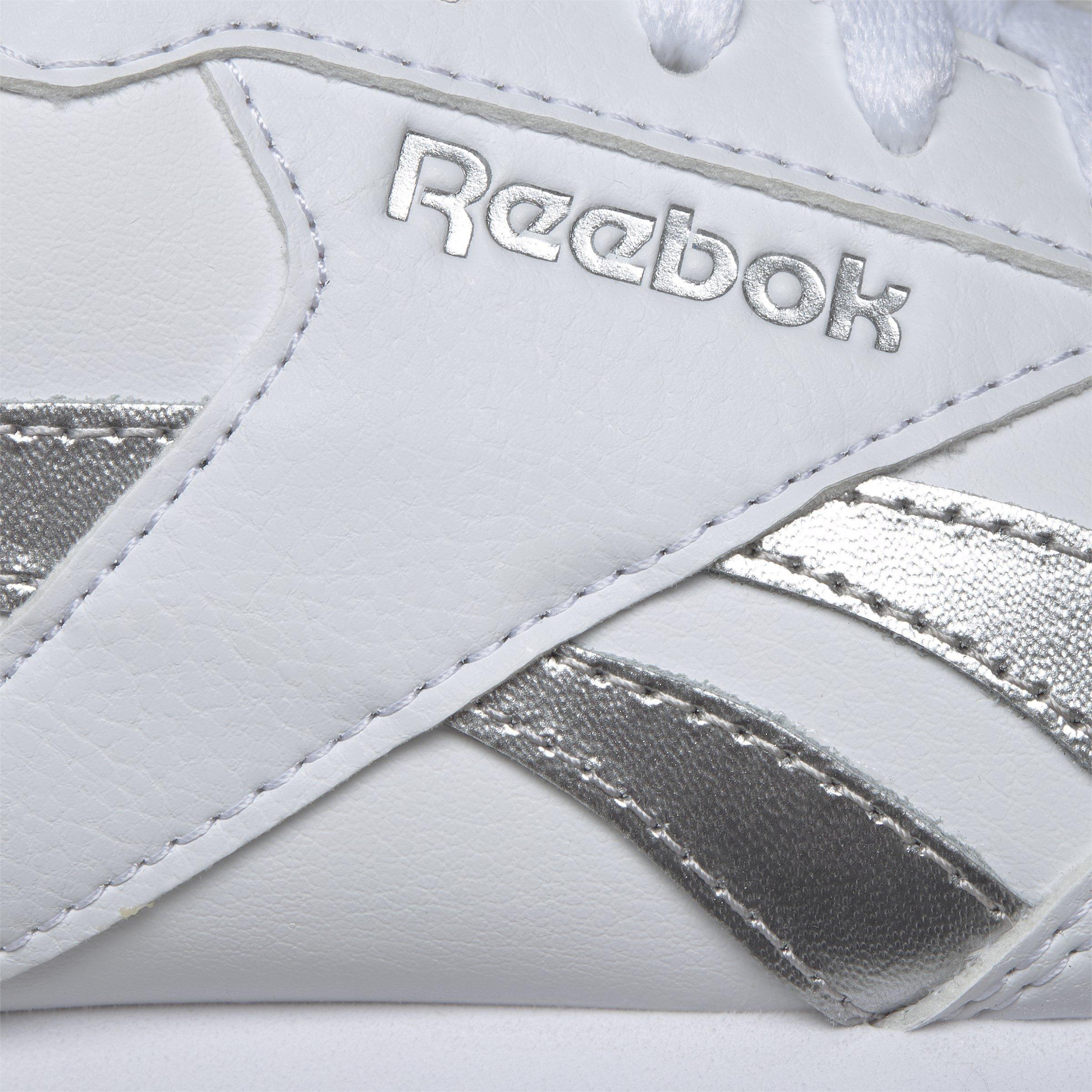 Wit/Zilver - Reebok - Royal Glide Ripple Clip Ladies Trainers - 8