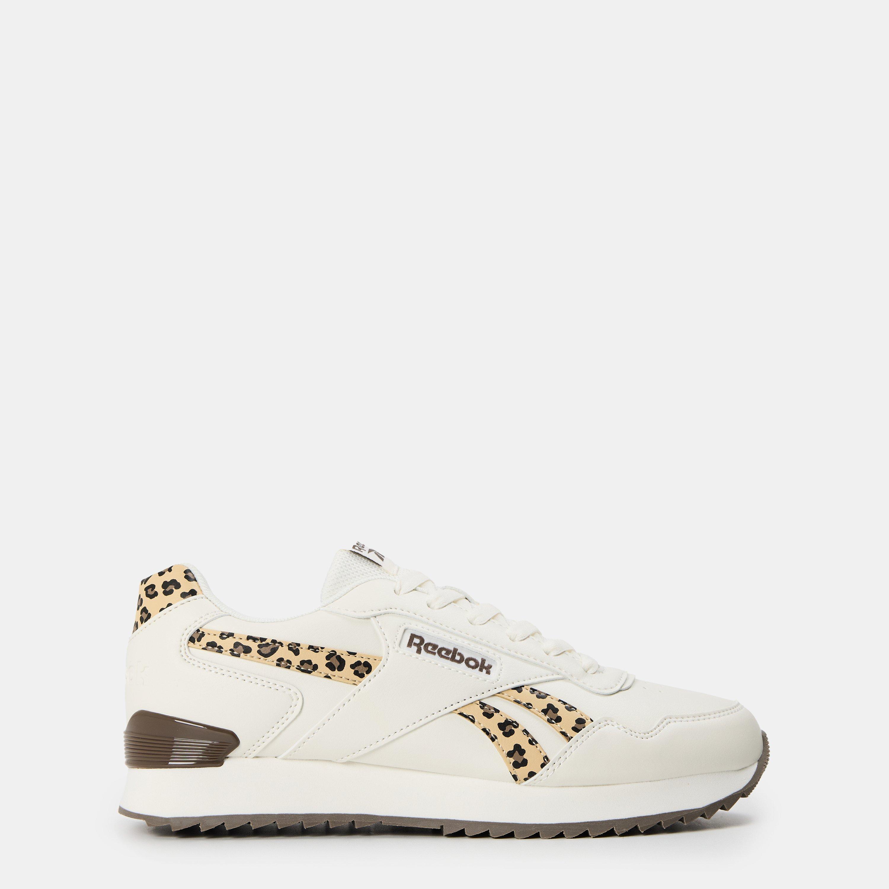 Reebok Women's Glide Ripple Clip Trainers - Chalk/Leopard - 4 (37)
