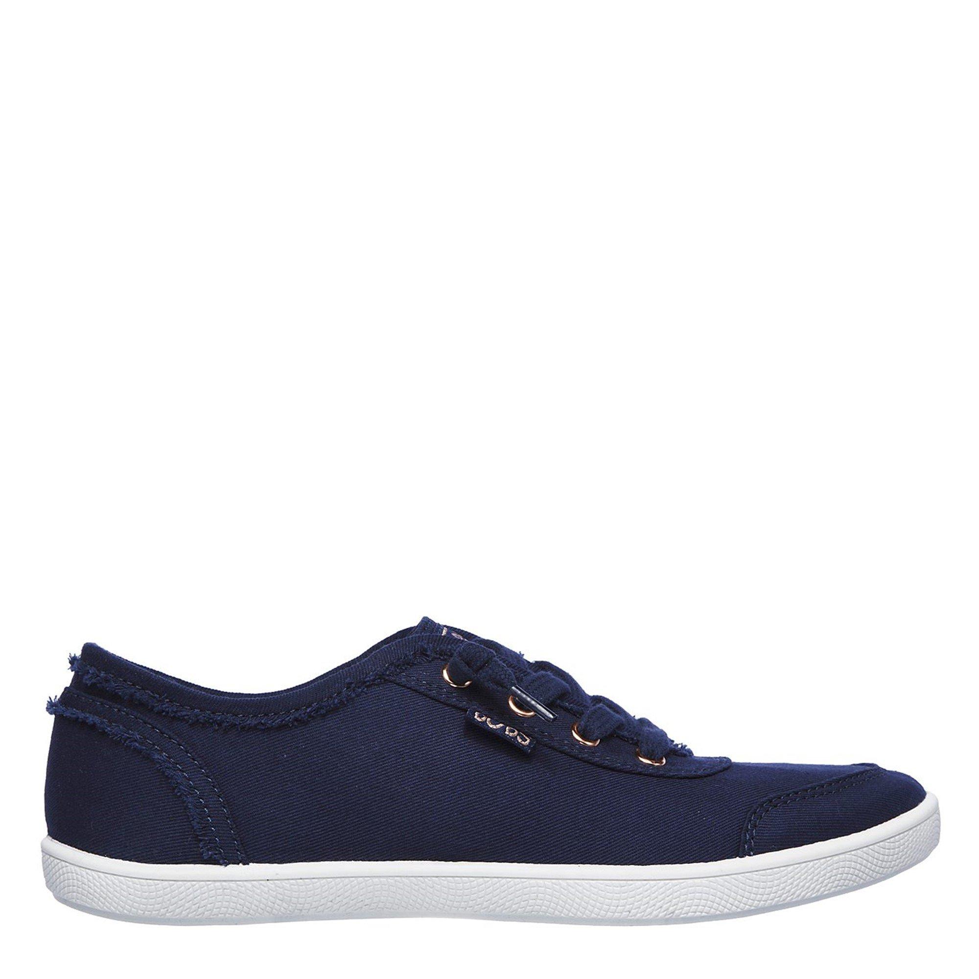 Navy - Skechers - Bobs B Cute Canvas Trainers - 3