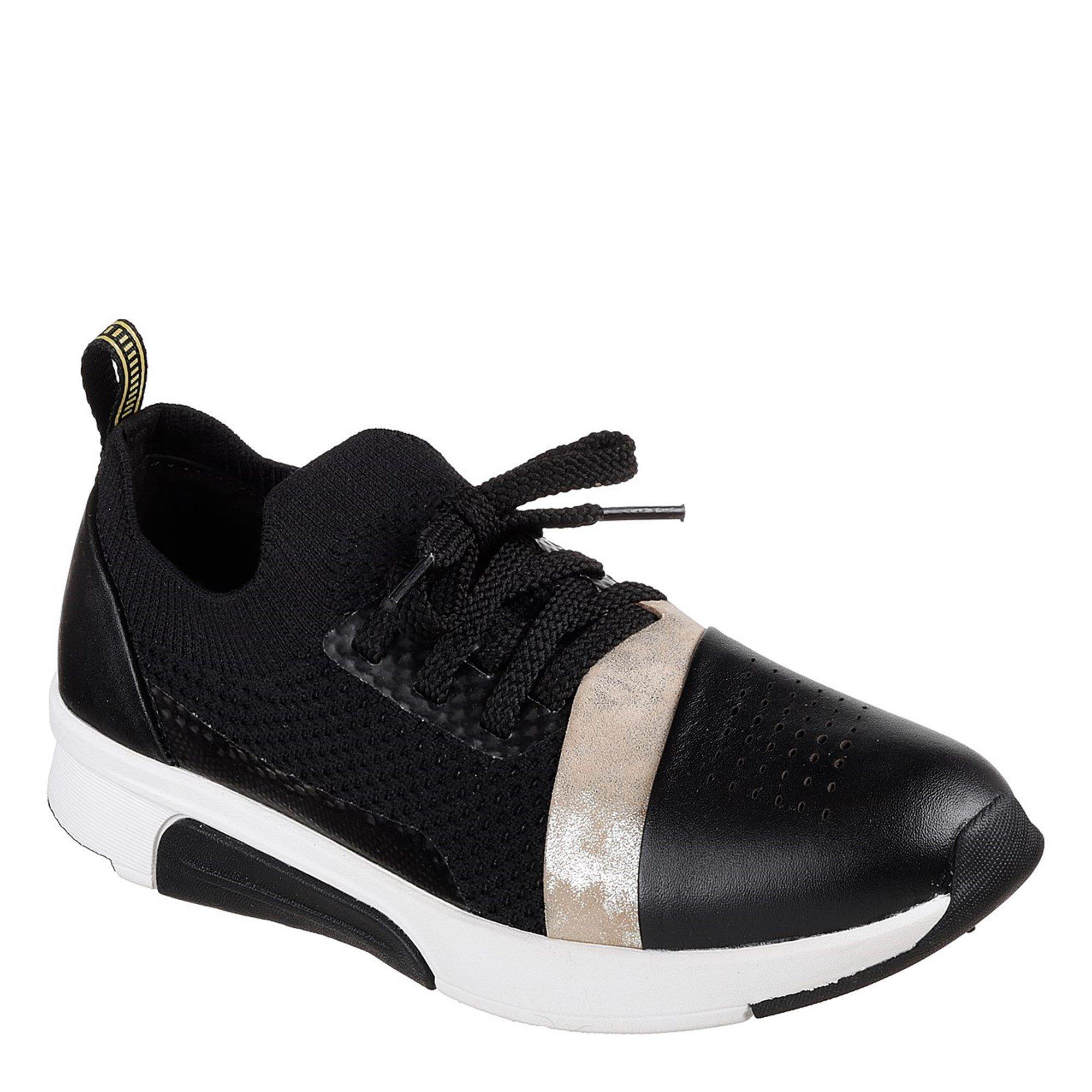 Black/Gold - Skechers - Modern Jogger Low-Top Trainers - 3