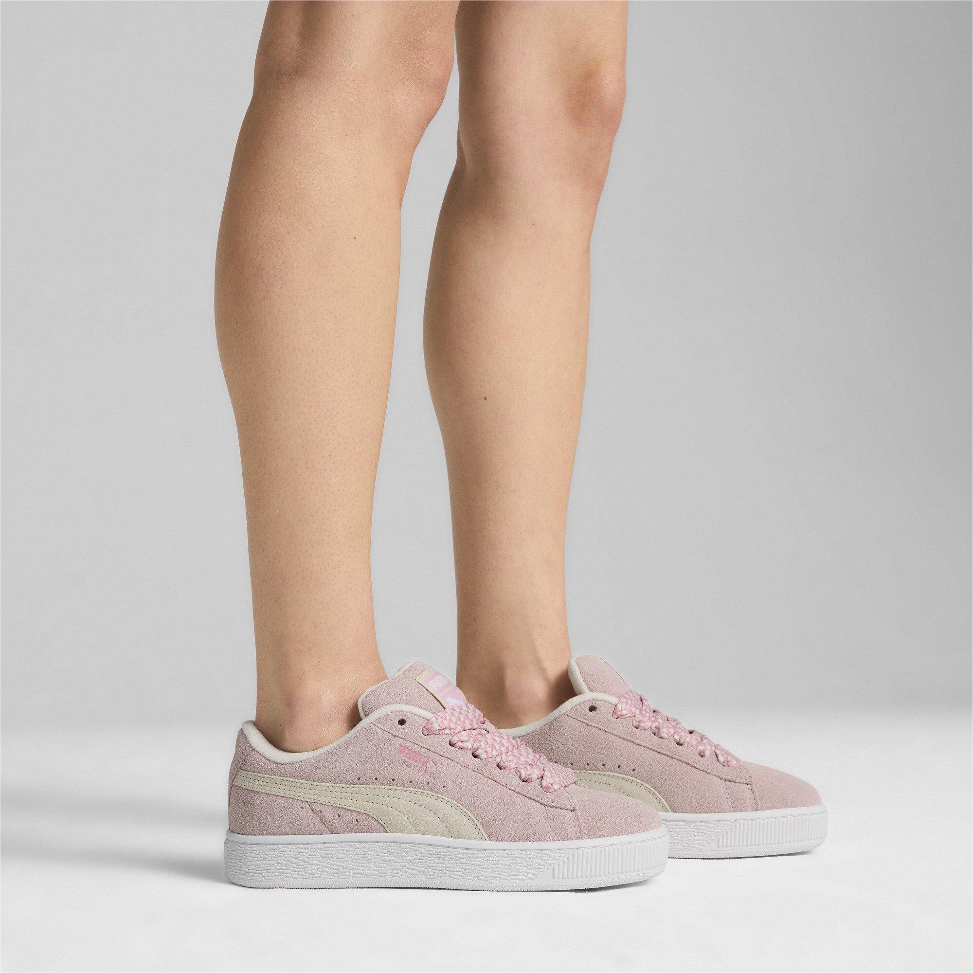 Mauve-White - Puma - Suede XL Lace Trainers Womens - 2