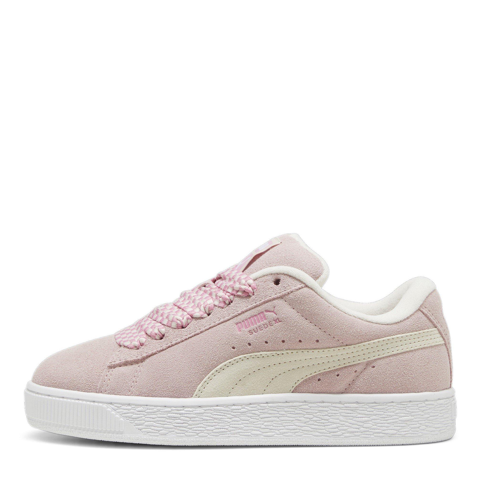 Mauve-White - Puma - Suede XL Lace Trainers Womens - 3