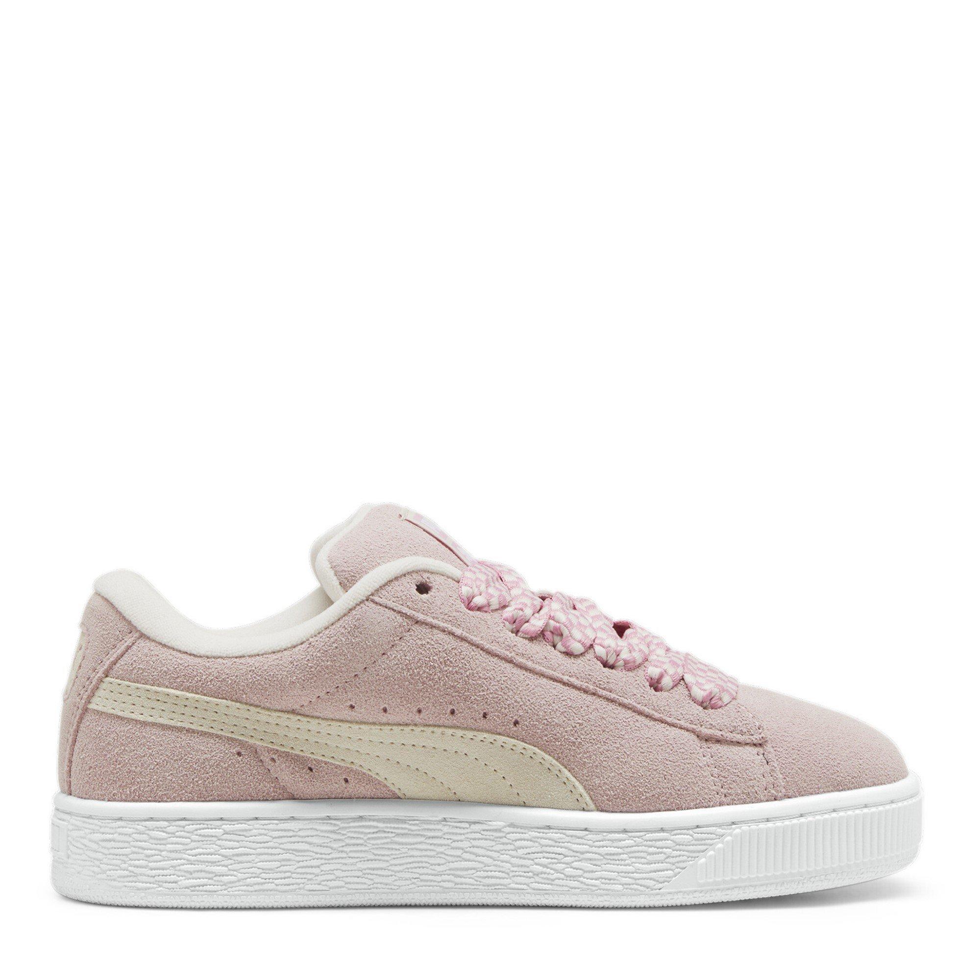 Mauve-White - Puma - Suede XL Lace Trainers Womens - 5