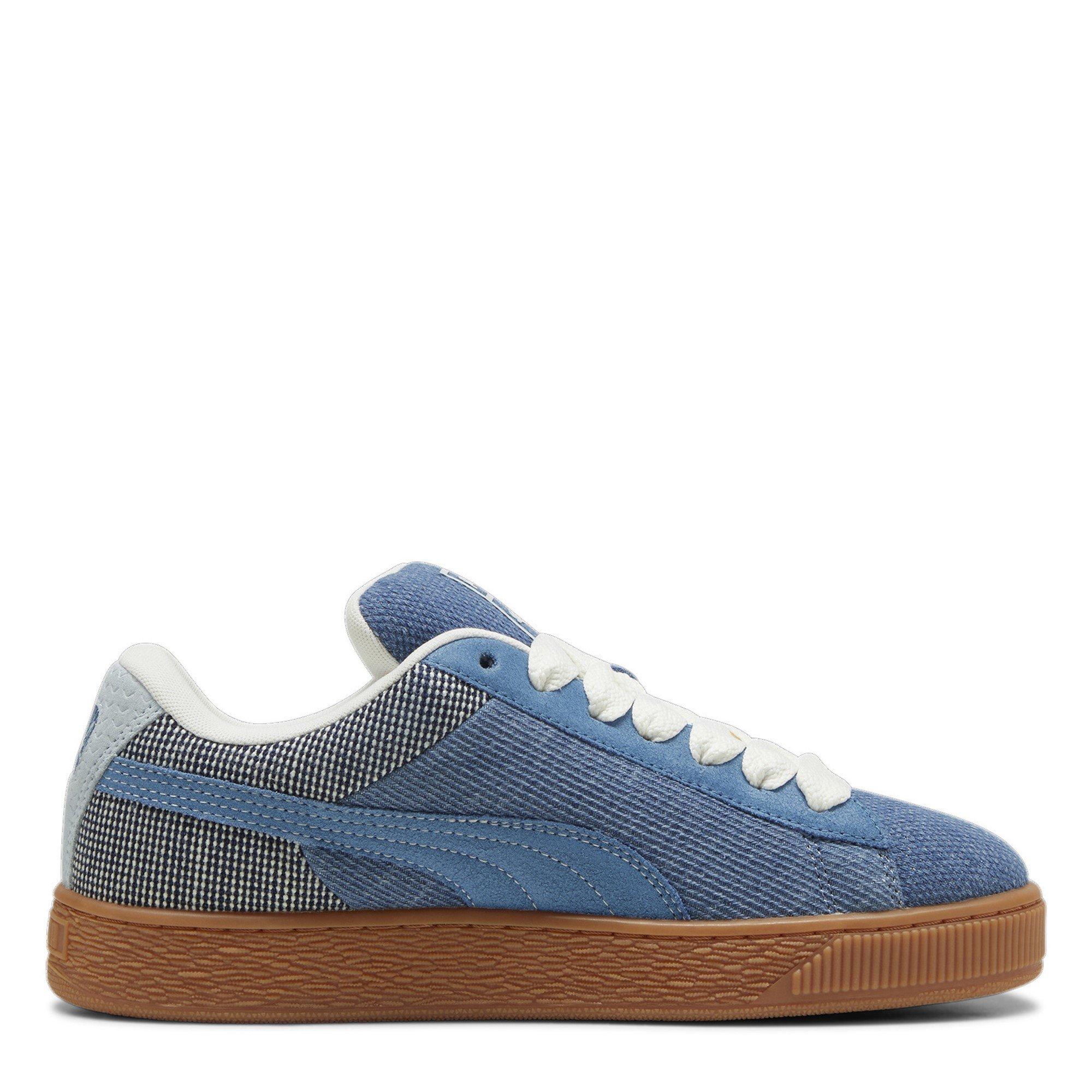Blue-Gray Skies - Puma - Suede XL Denim Womens Shoes - 4