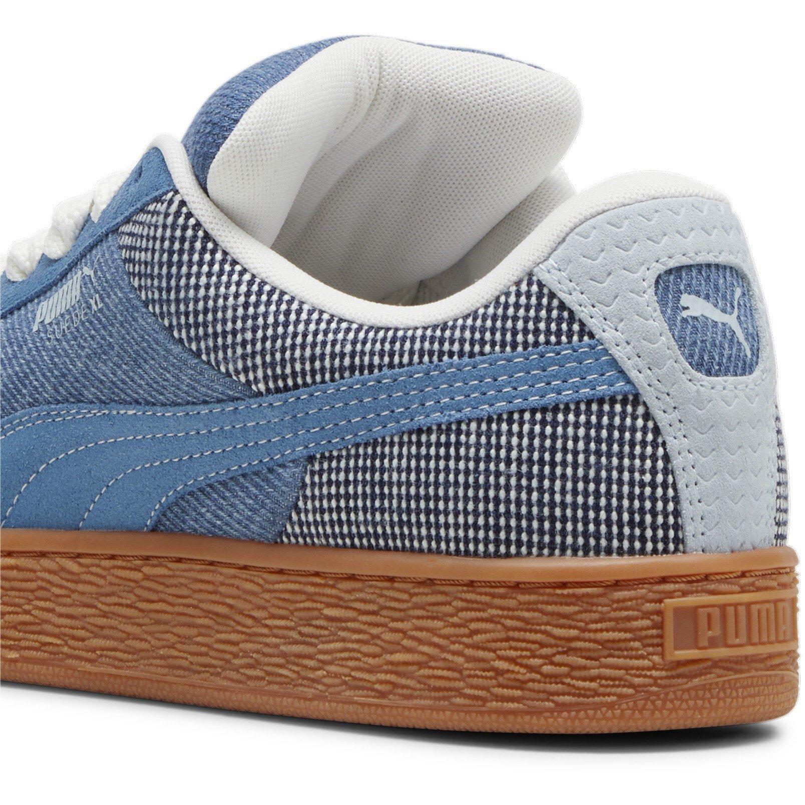 Blue-Gray Skies - Puma - Suede XL Denim Womens Shoes - 5