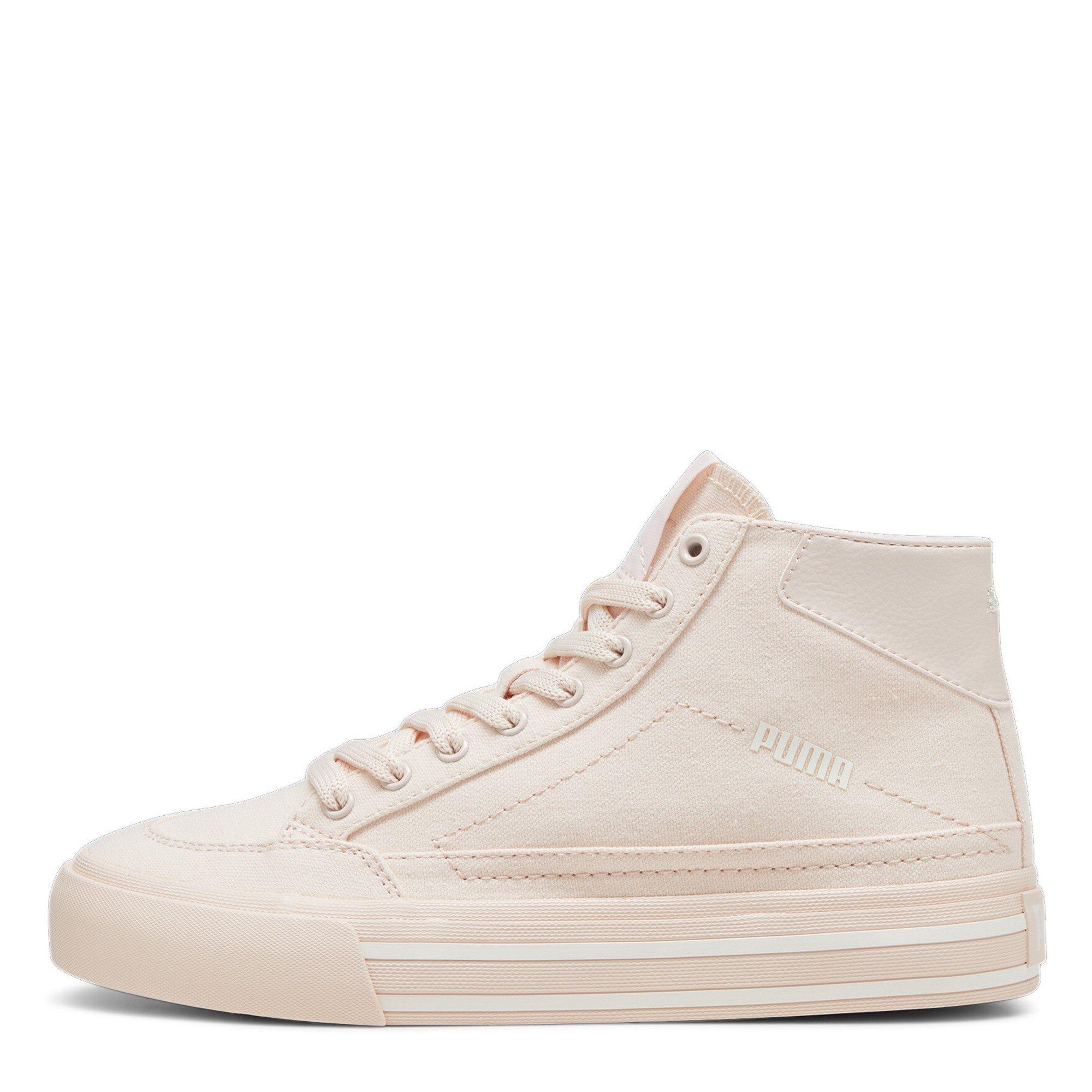 Island Pink-Wht - Puma - PUMA Court Classic Vulc Womens Mid Shoes - 2