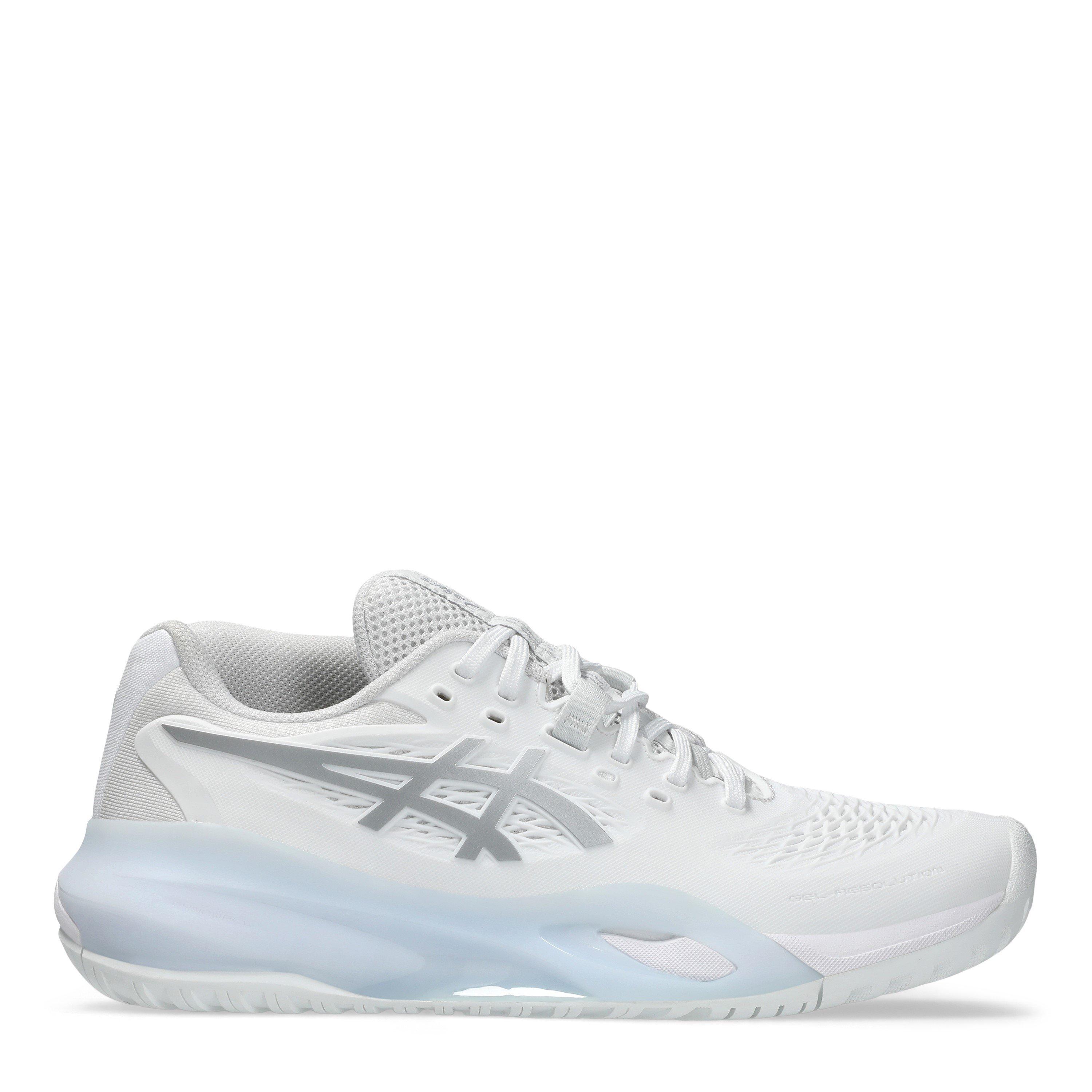 Asics Women's Gel Resolution X Tennis Shoes - White/Silver - 5 (38)