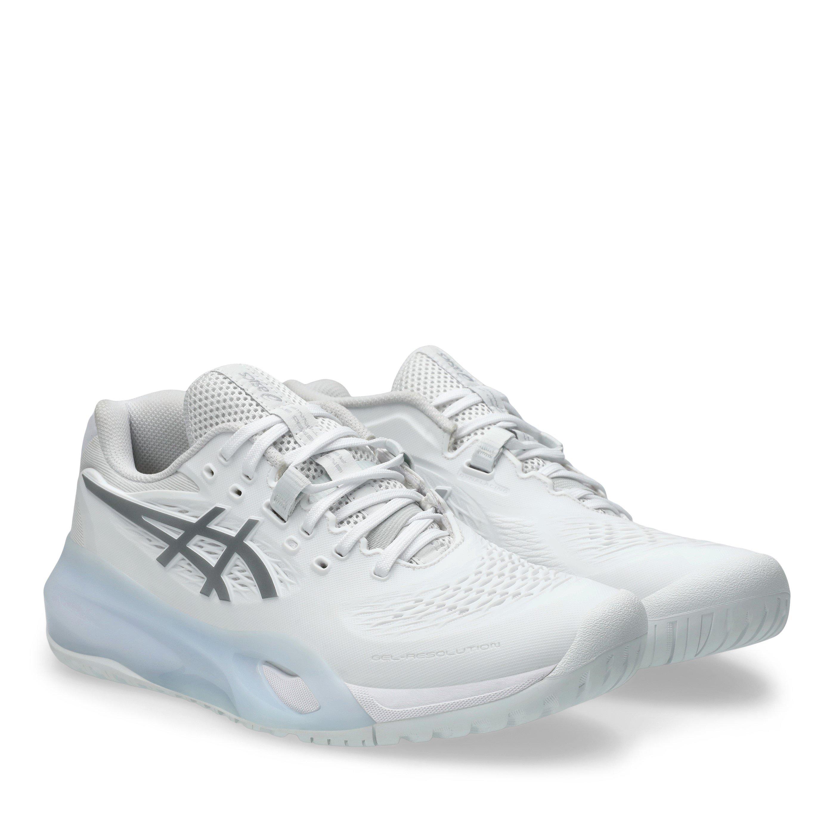 Branco/Prateado - Asics - Women's Gel Resolution X Tennis Shoes - 4
