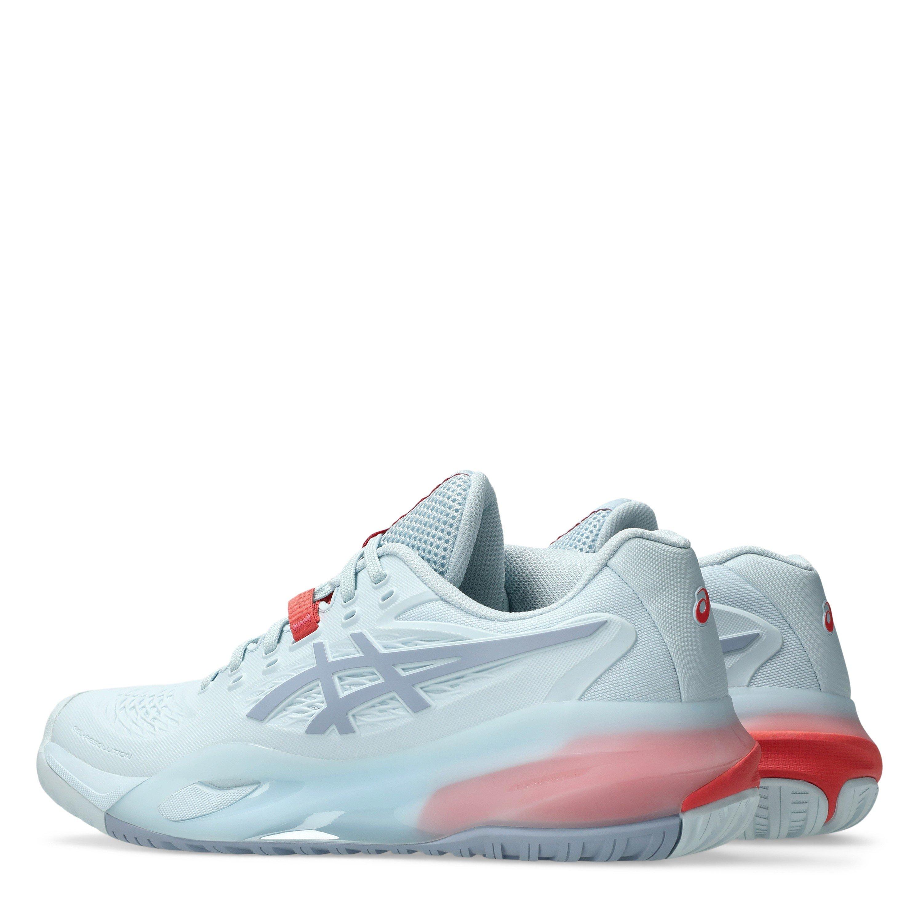 Sky/Grey Blue - Asics - Women's Gel Resolution X Tennis Shoes - 5