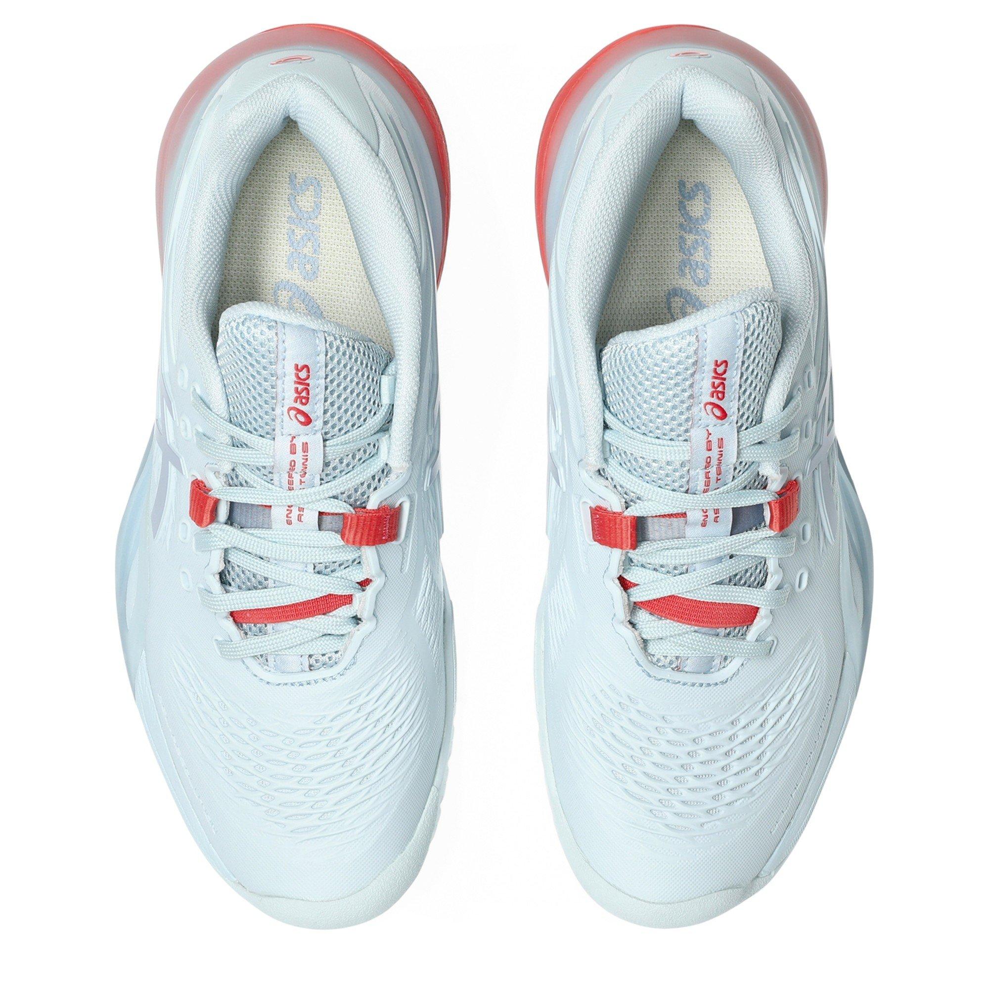 Sky/Grey Blue - Asics - Women's Gel Resolution X Tennis Shoes - 6