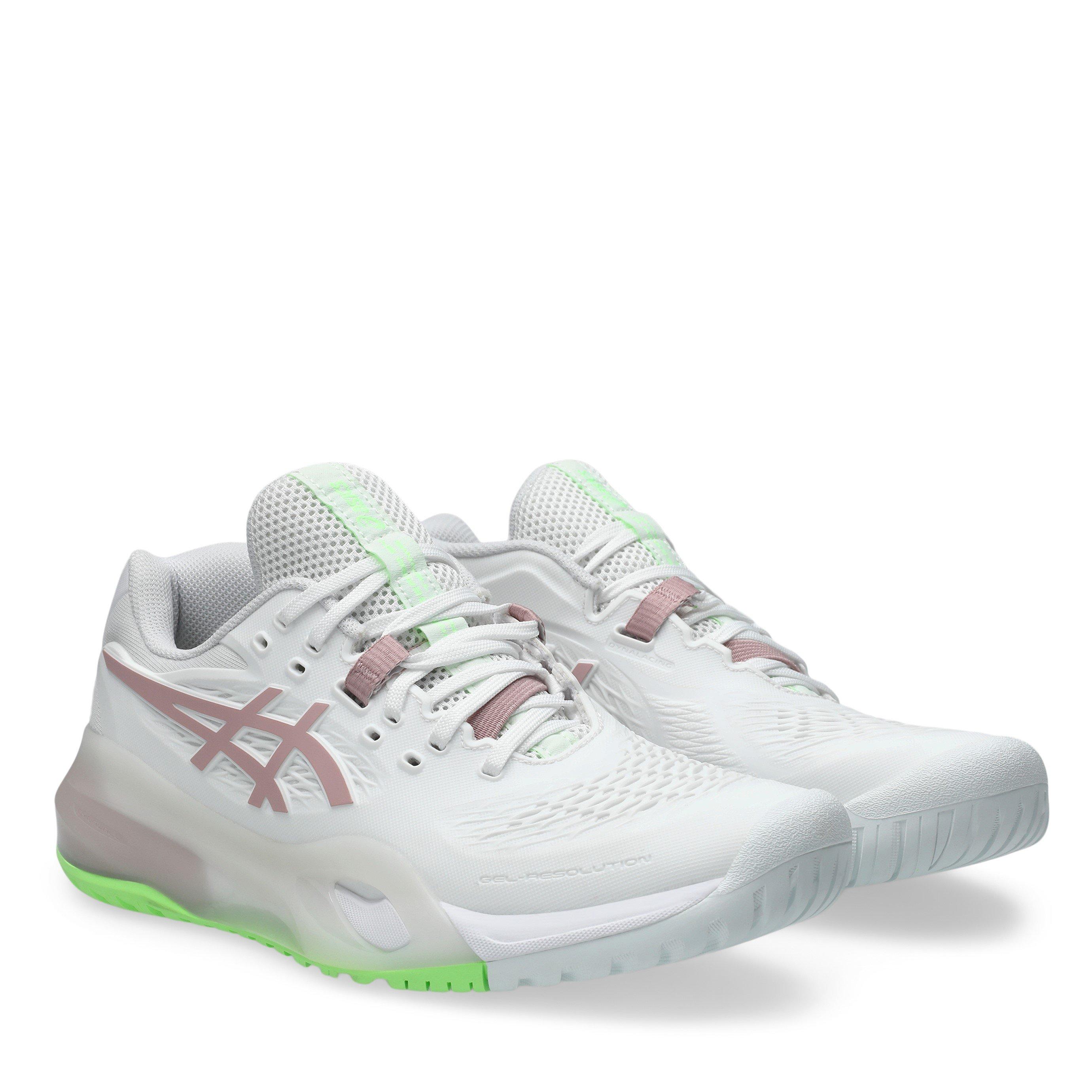 White/Morga - Asics - Gel-Resolution X Tennis Shoes Womens - 4