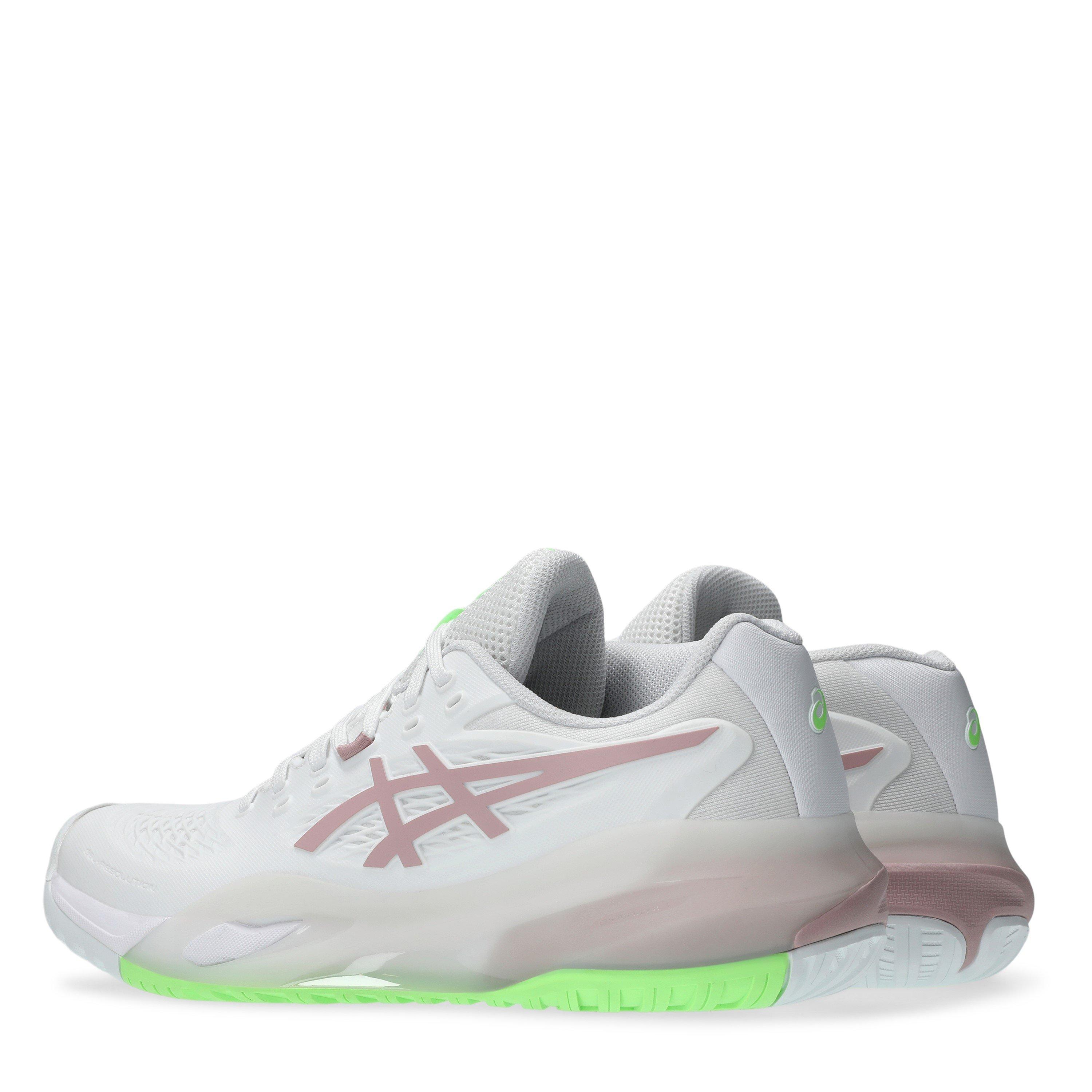 White/Morga - Asics - Gel-Resolution X Tennis Shoes Womens - 5