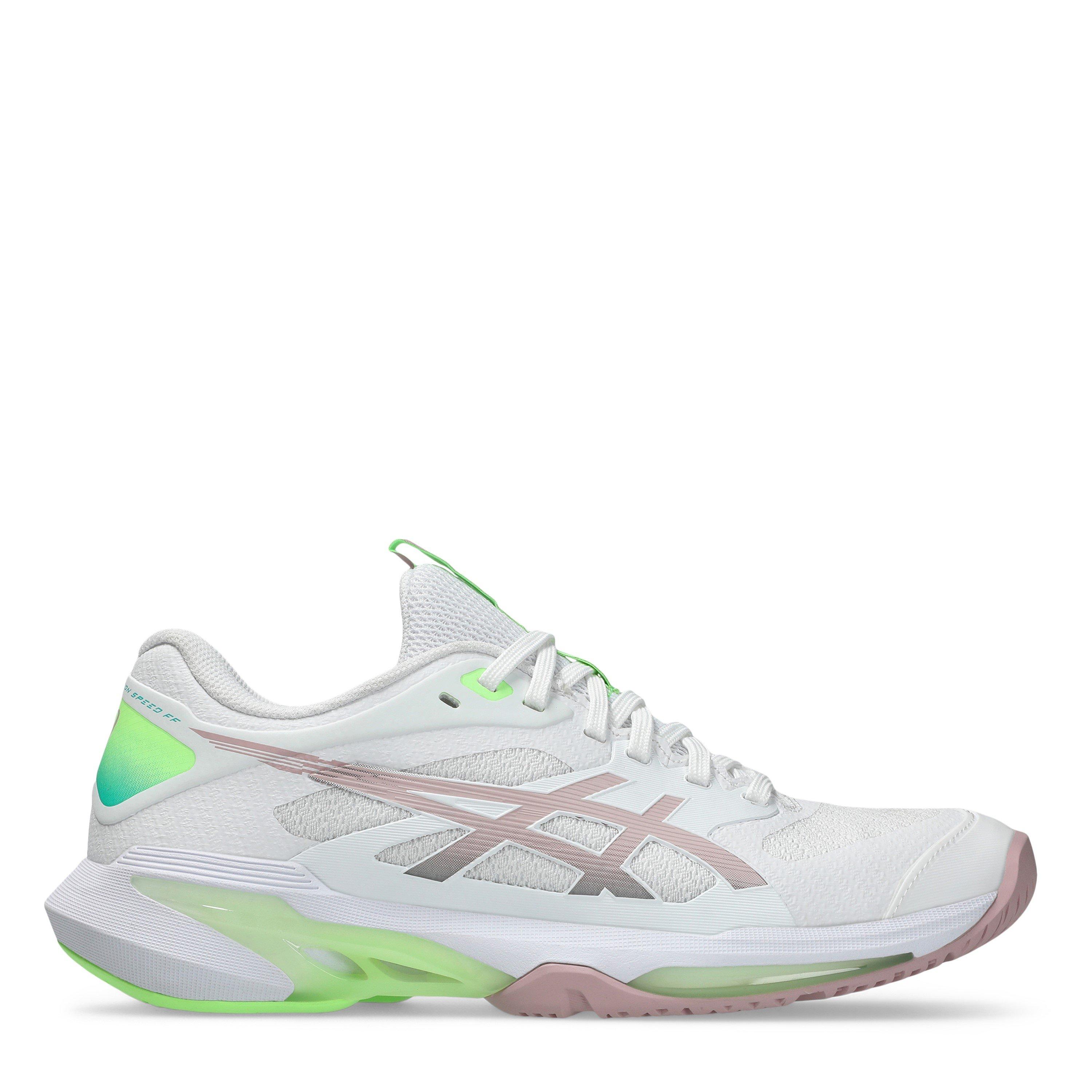 Asics Women's Solution Speed Ff 4 Tennis Shoes - White/Morga - 4 (37)