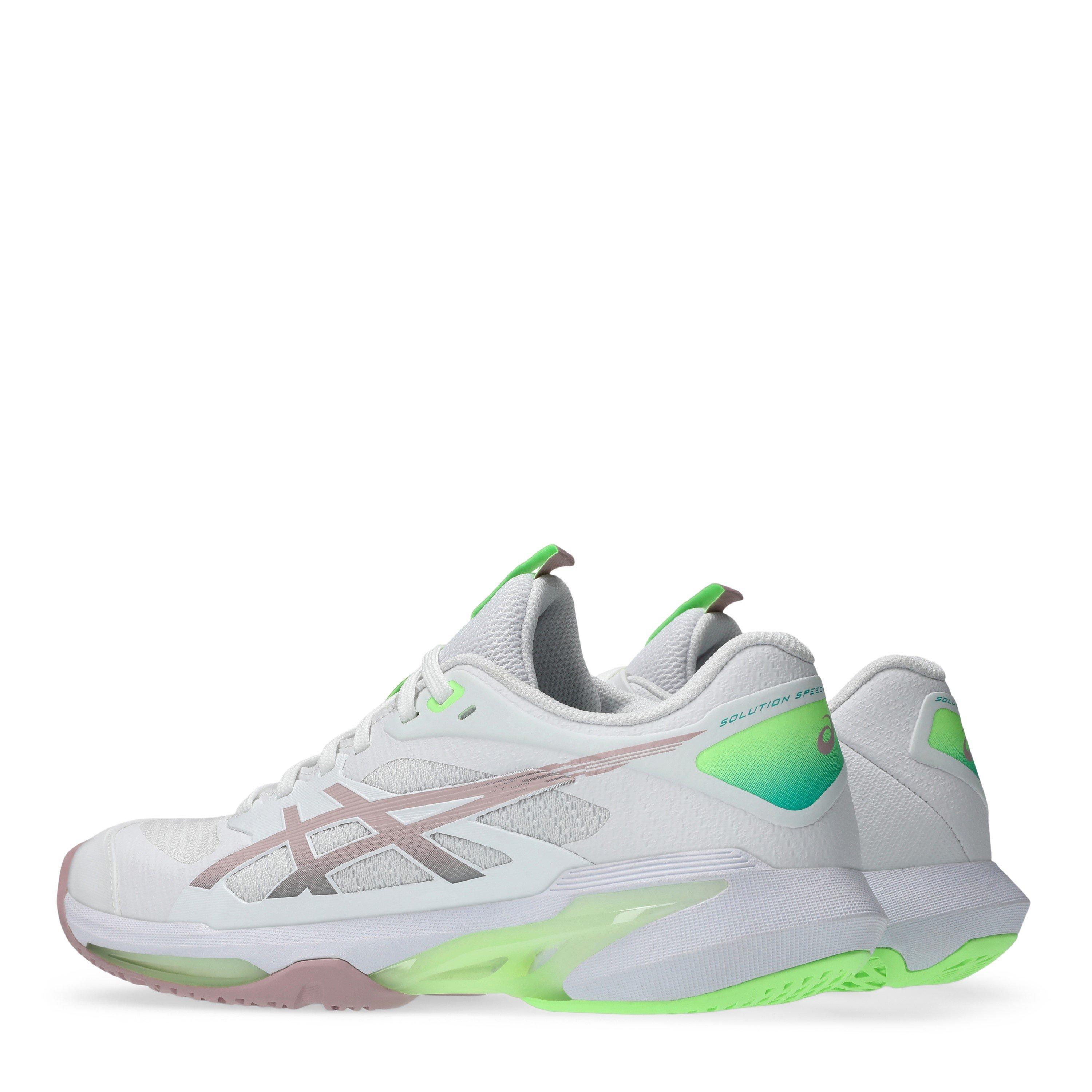 White/Morga - Asics - Solution Speed Ff 4 Tennis Shoes Womens - 5