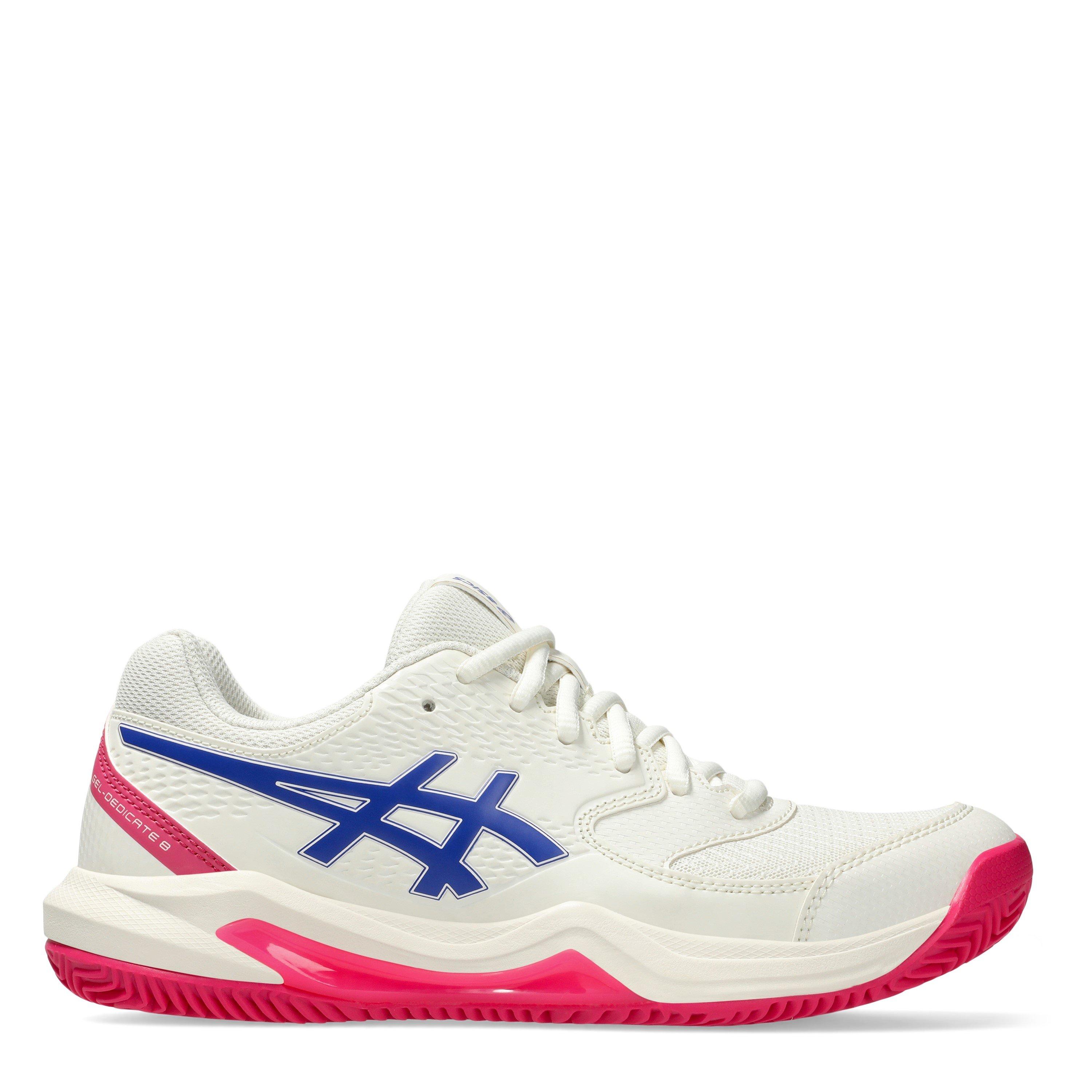 Crm/Dk Cobalt - Asics - Women's Gel Dedicate Clay Tennis Shoes - 1