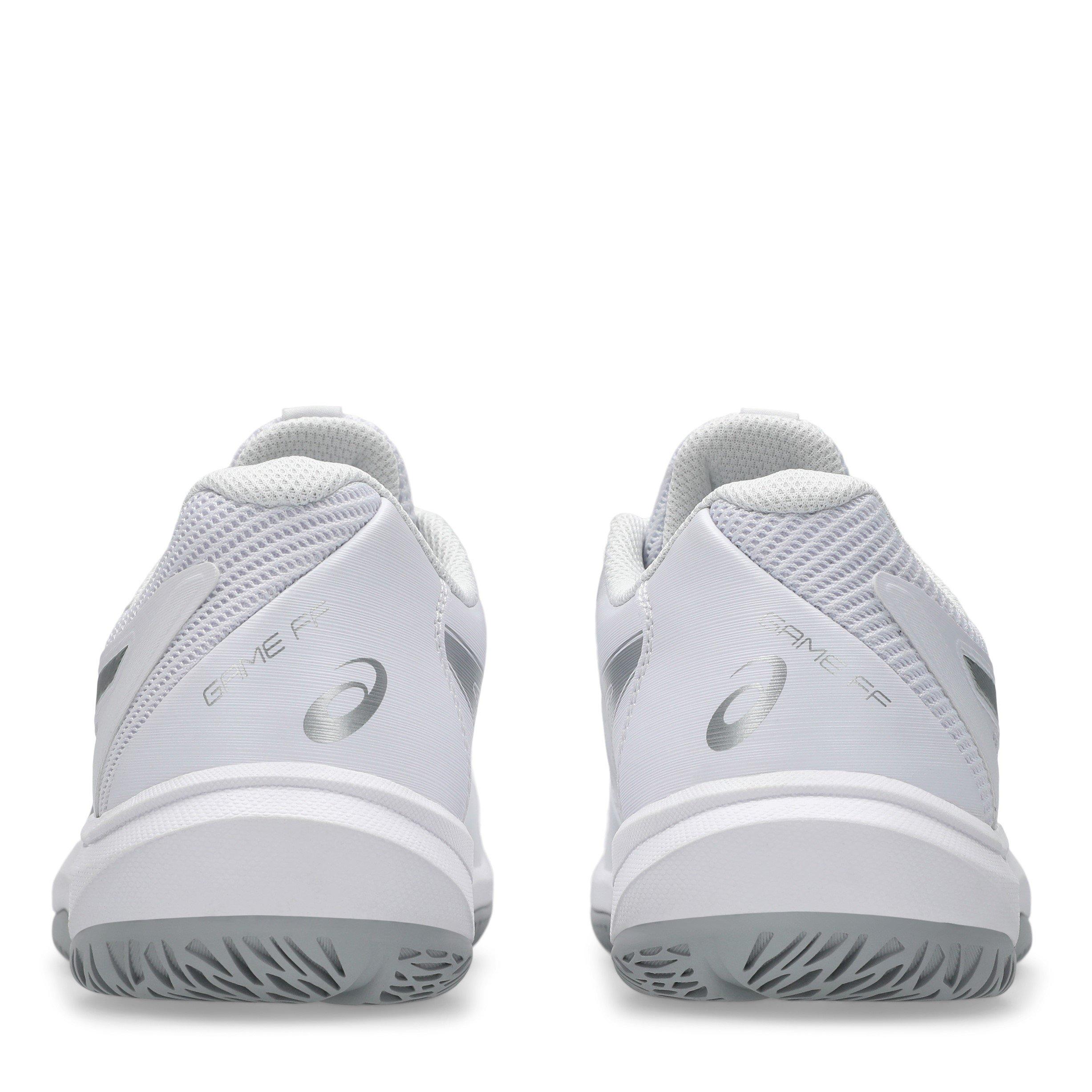 Wht/Pure Silv - Asics - Game Tennis Shoes - 7