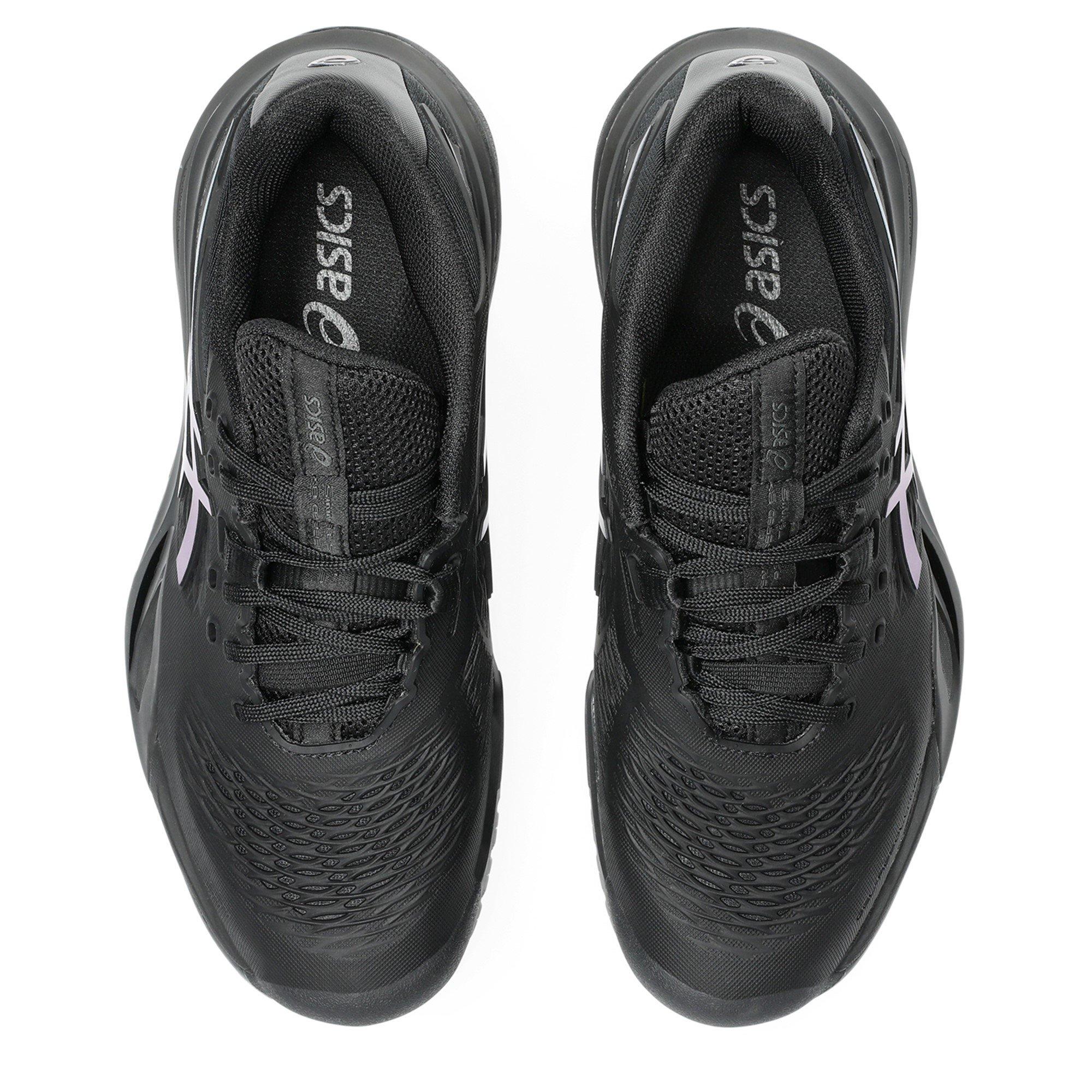 Black/Prs Blue - Asics - Gel Resolution X Night Energy Tennis Shoes - 6