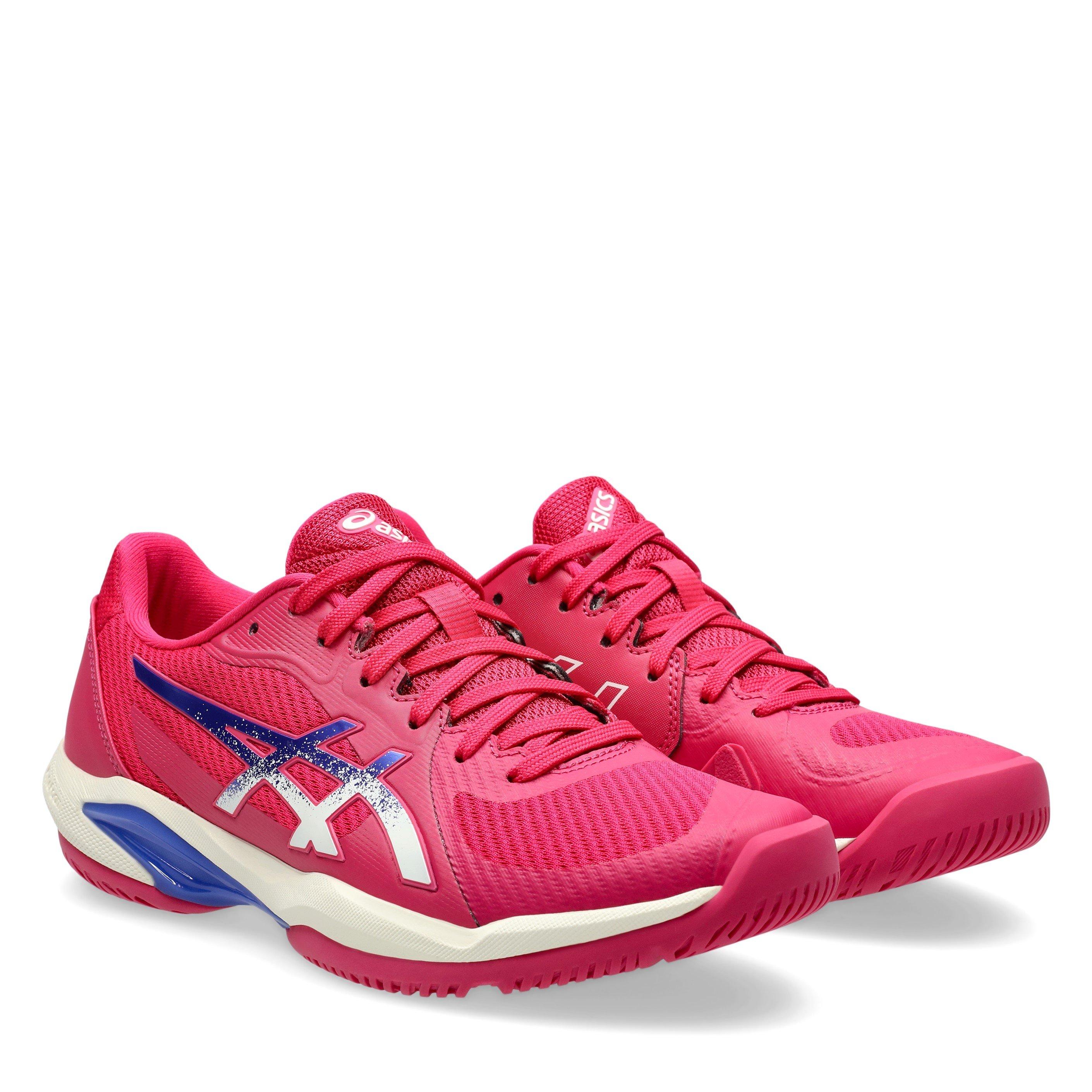 Br Rose/Dk Cblt - Asics - Solution Swift Tennis Shoes - 4