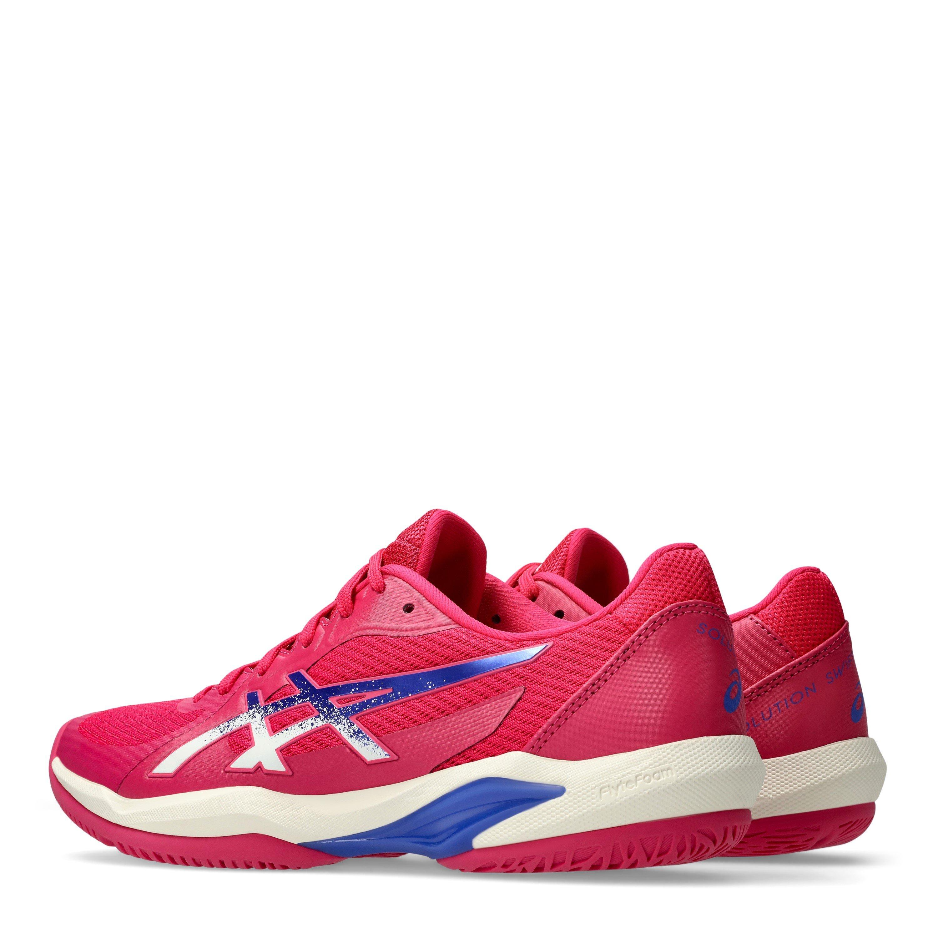 Br Rose/Dk Cblt - Asics - Solution Swift Tennis Shoes - 5