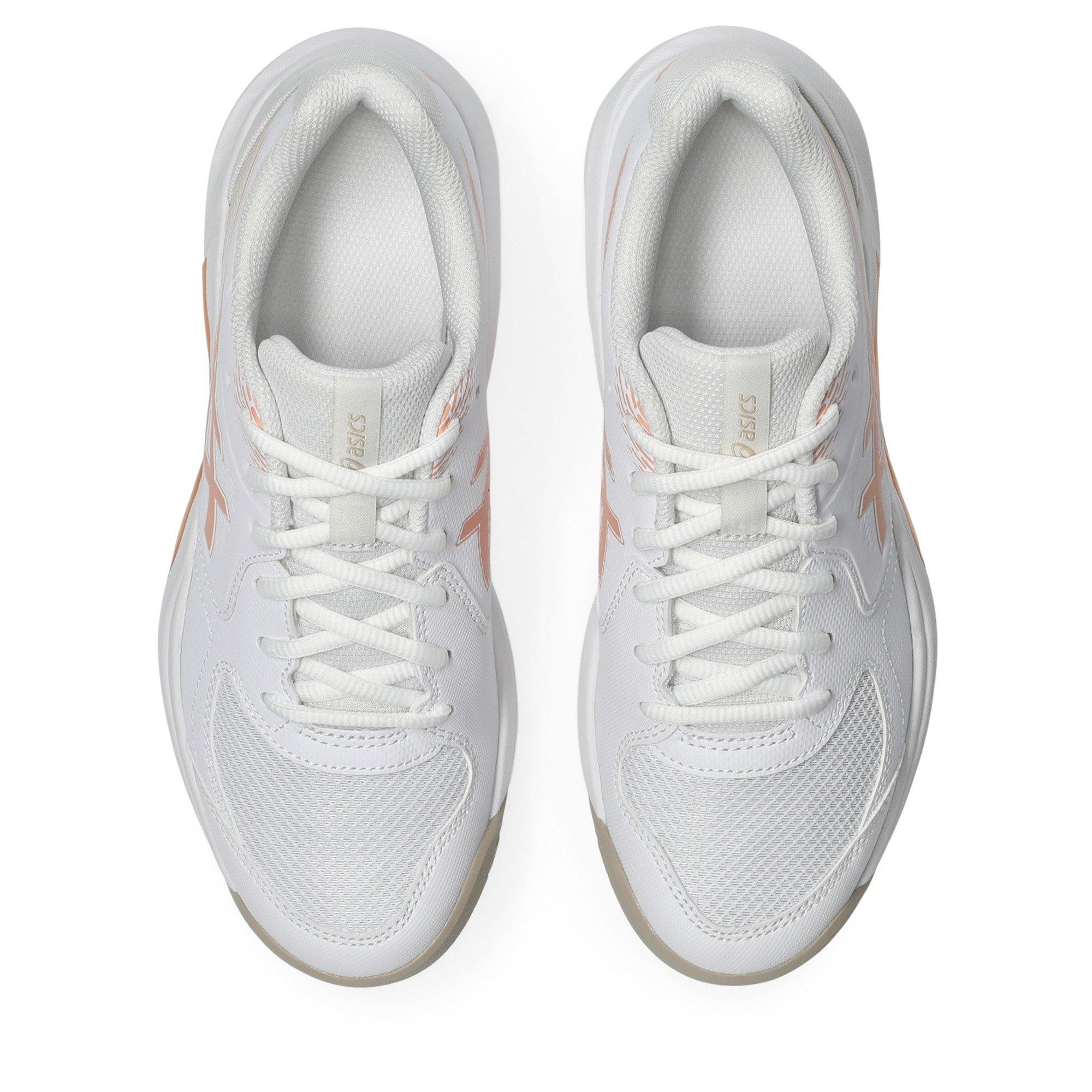 Wht/Cantaloupe - Asics - Gel-Dedicate 9 Womens Pickleball Shoes - 6