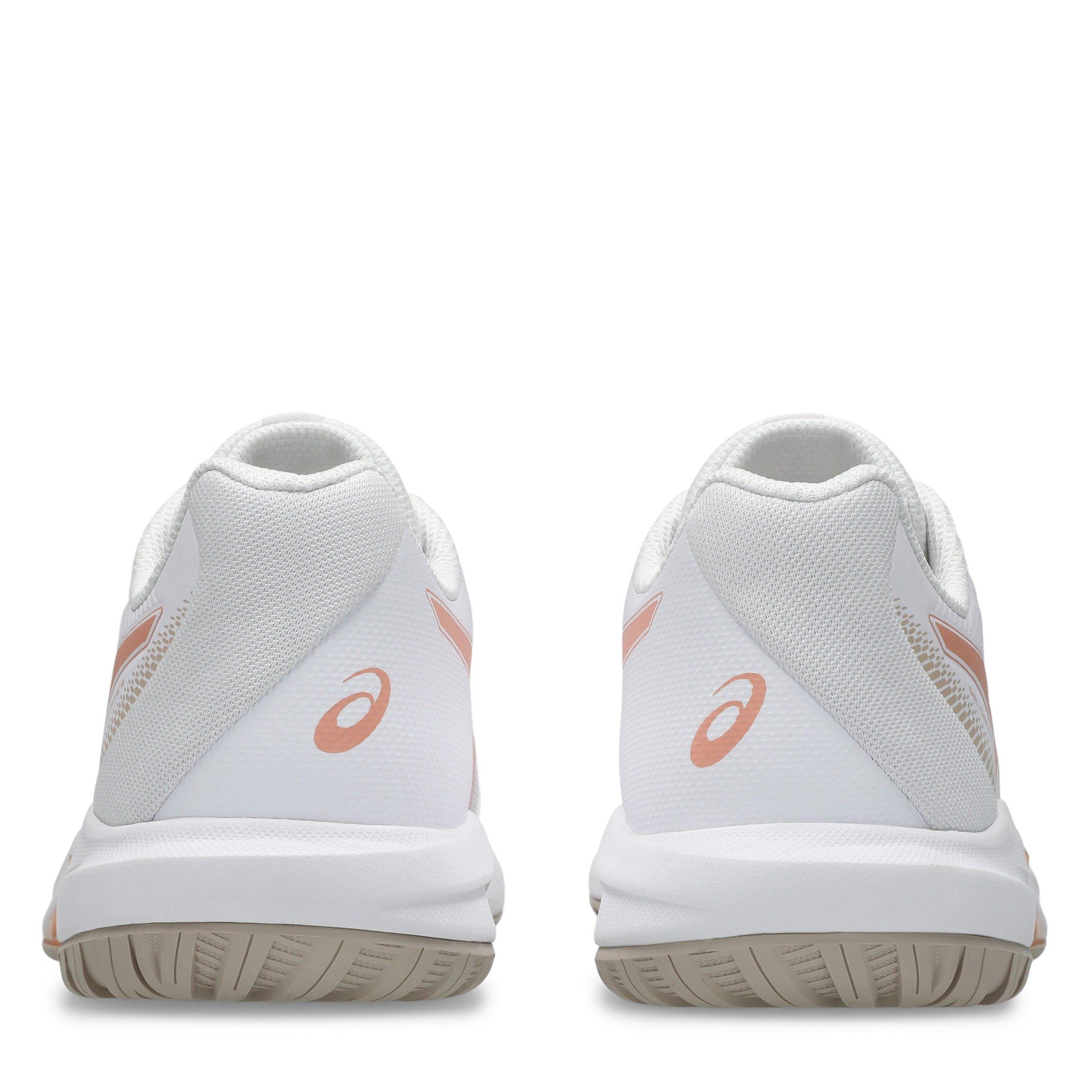 Wht/Cantaloupe - Asics - Gel-Dedicate 9 Womens Pickleball Shoes - 7