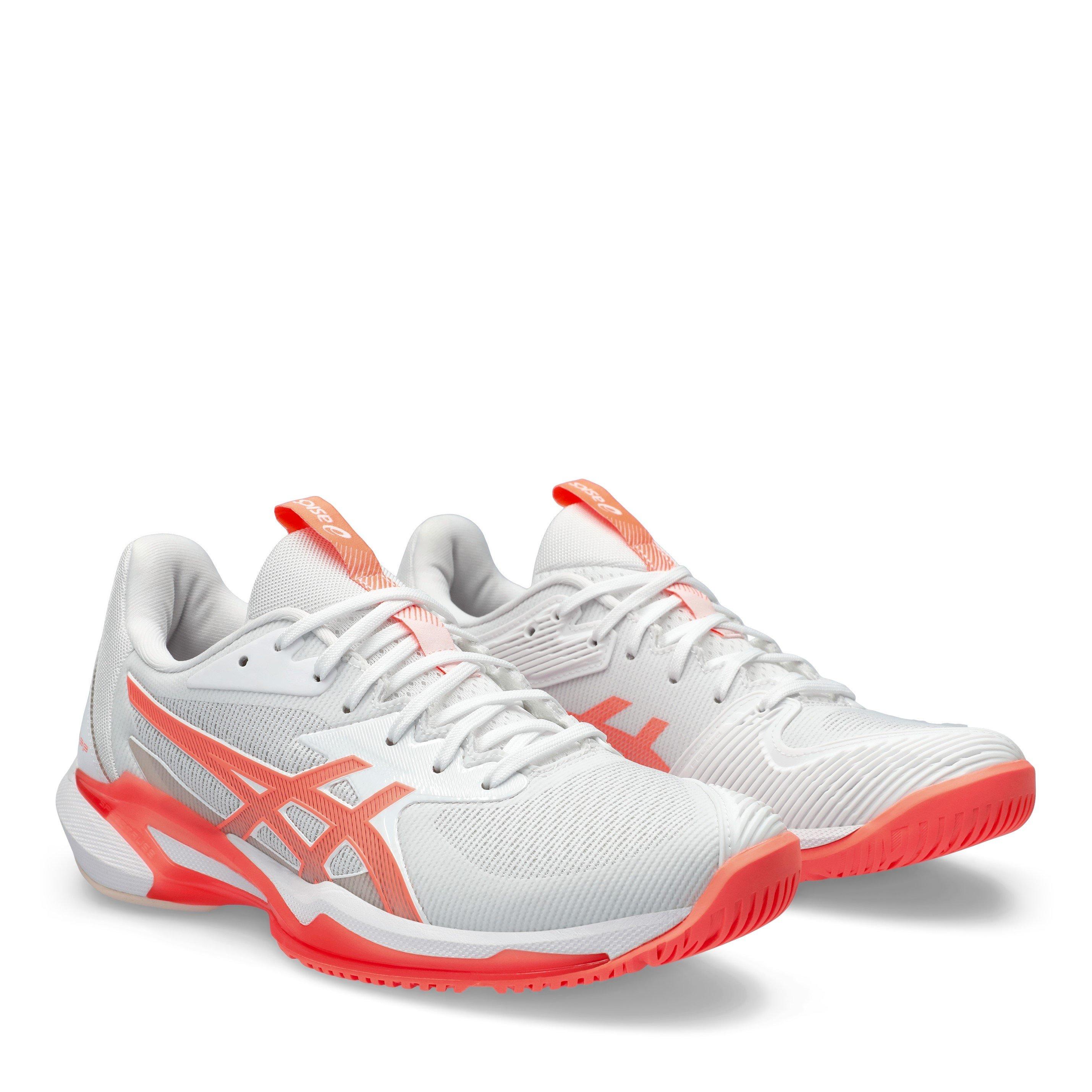 Branco/Coral - Asics - Solution Swift  FF 3 Womens Tennis Shoes - 4