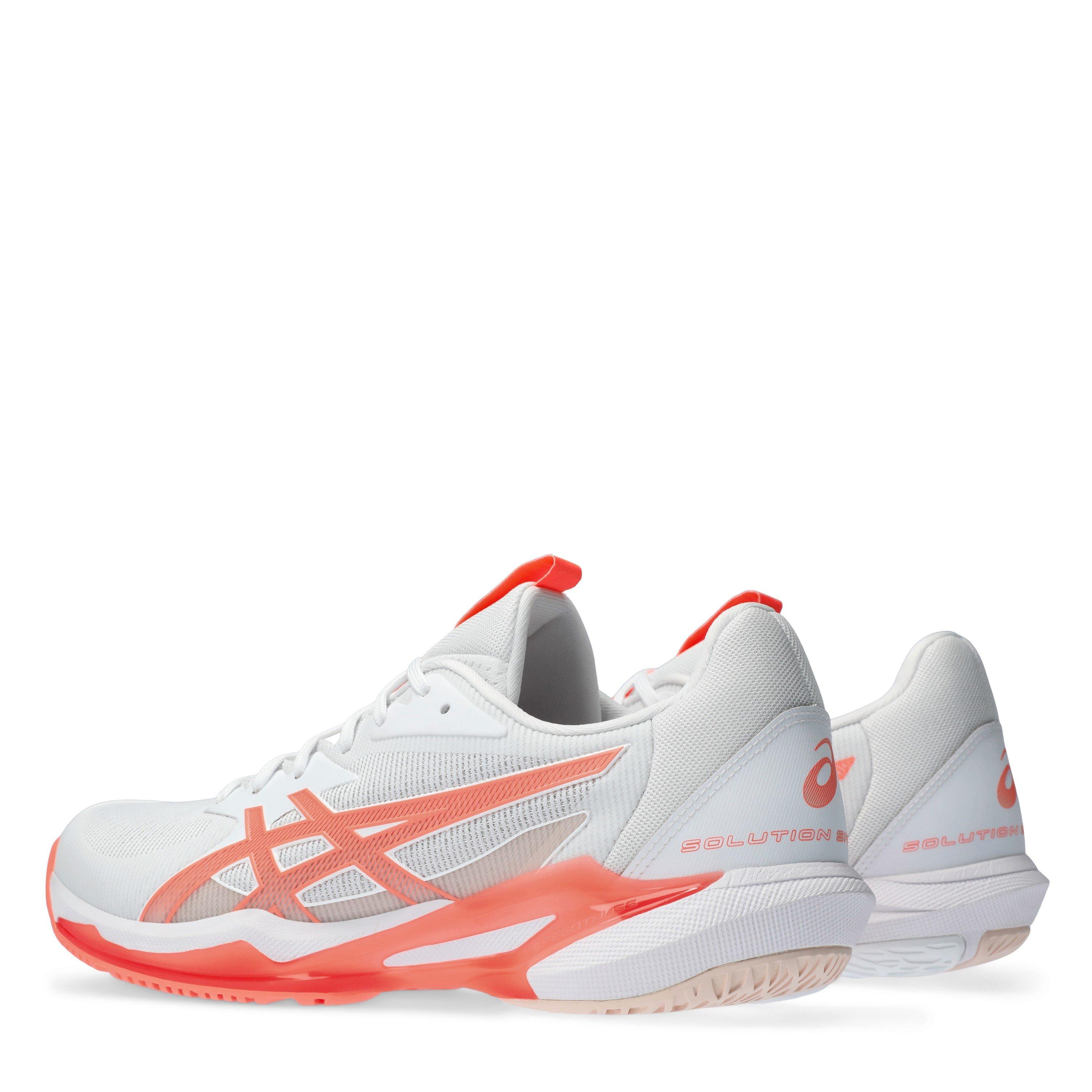 Branco/Coral - Asics - Solution Swift  FF 3 Womens Tennis Shoes - 5