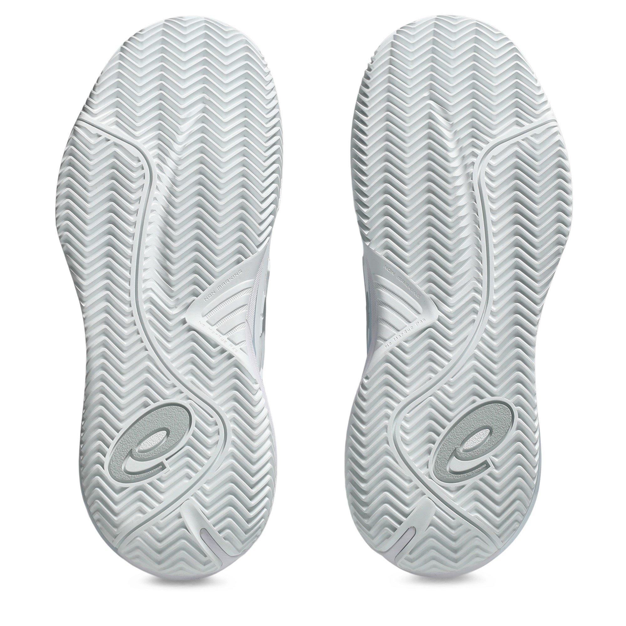 White/Silver - Asics - Gel-Resolution X Clay Tennis Shoes Womens - 3