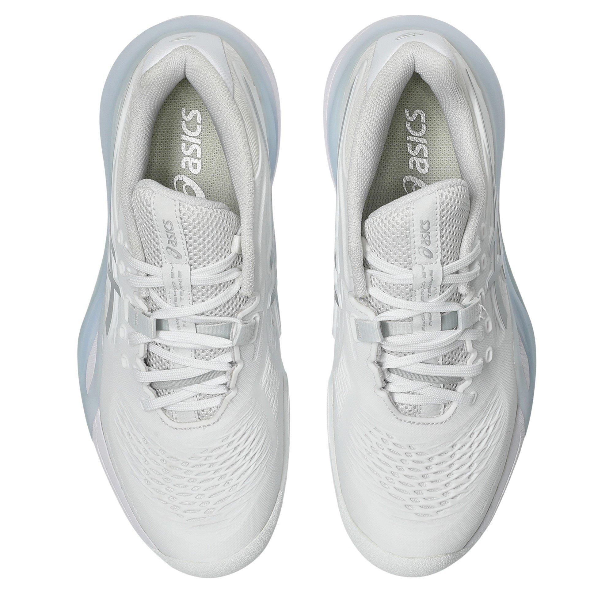 White/Silver - Asics - Gel-Resolution X Clay Tennis Shoes Womens - 6