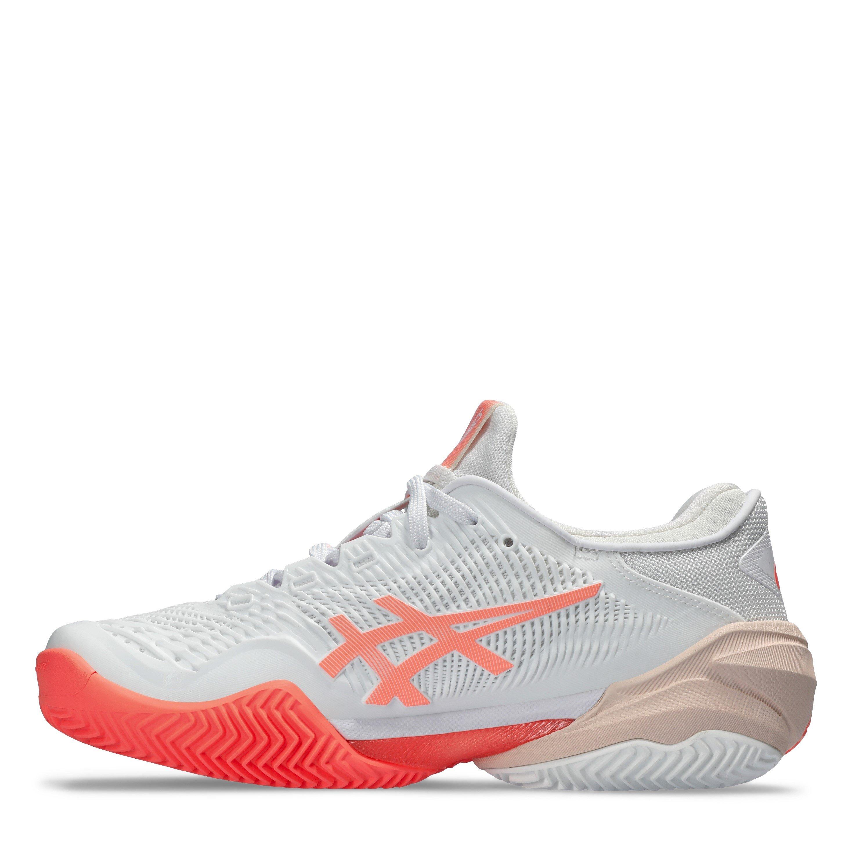 Bijela/Sun Coral - Asics - Court Ff 3 Clay Tennis Shoes Womens - 2