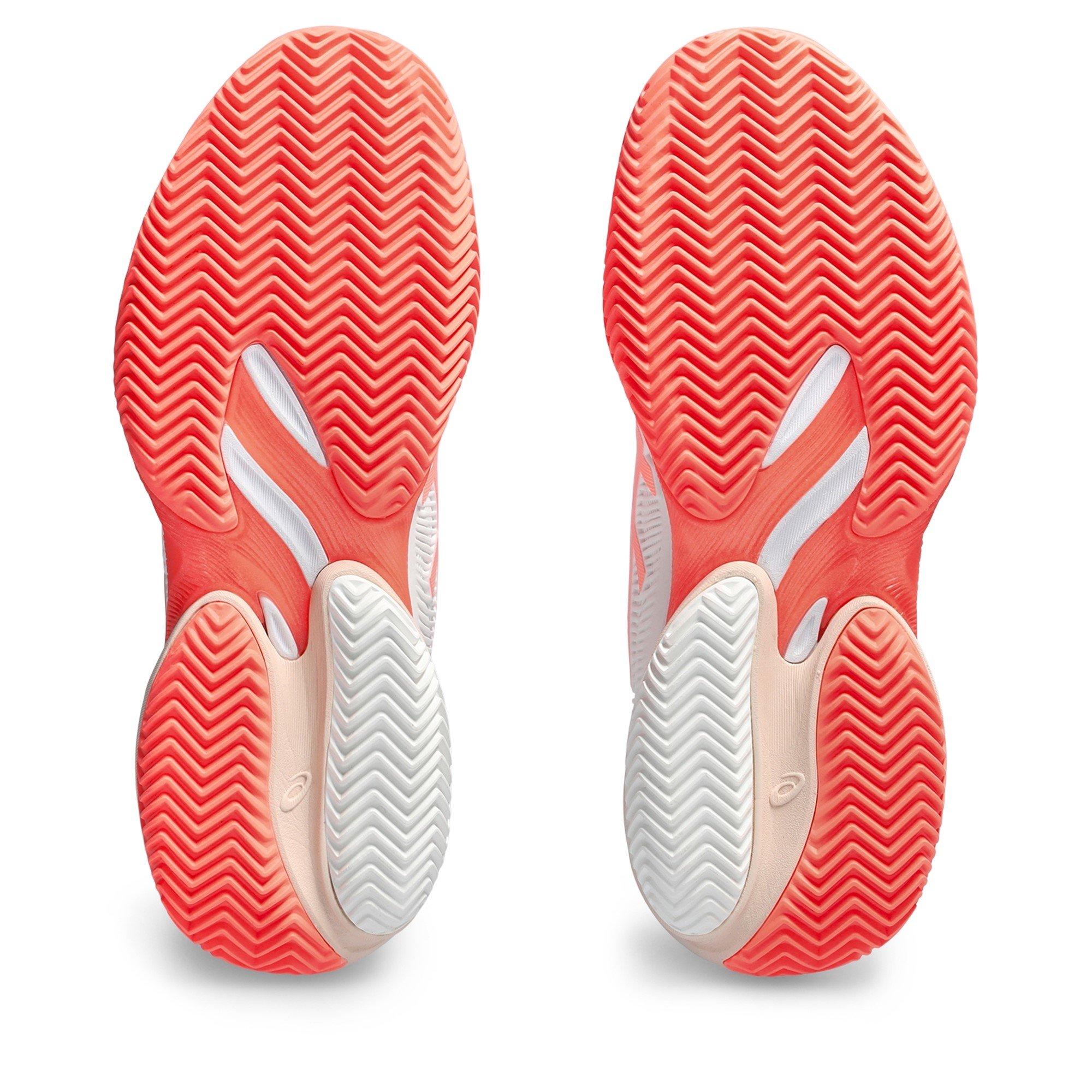Bijela/Sun Coral - Asics - Court Ff 3 Clay Tennis Shoes Womens - 3