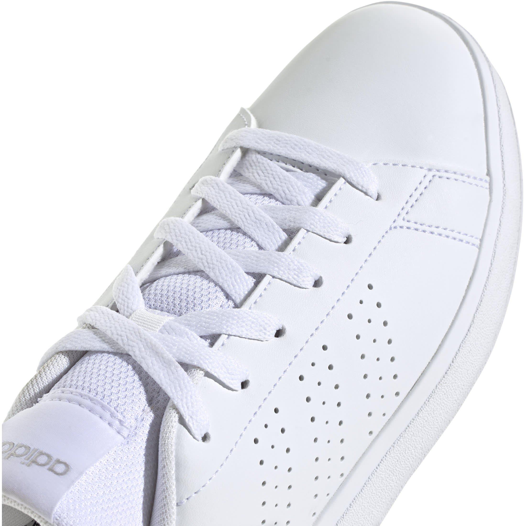 White/Silver - adidas - Advantage 2.0 Womens Shoes - 8
